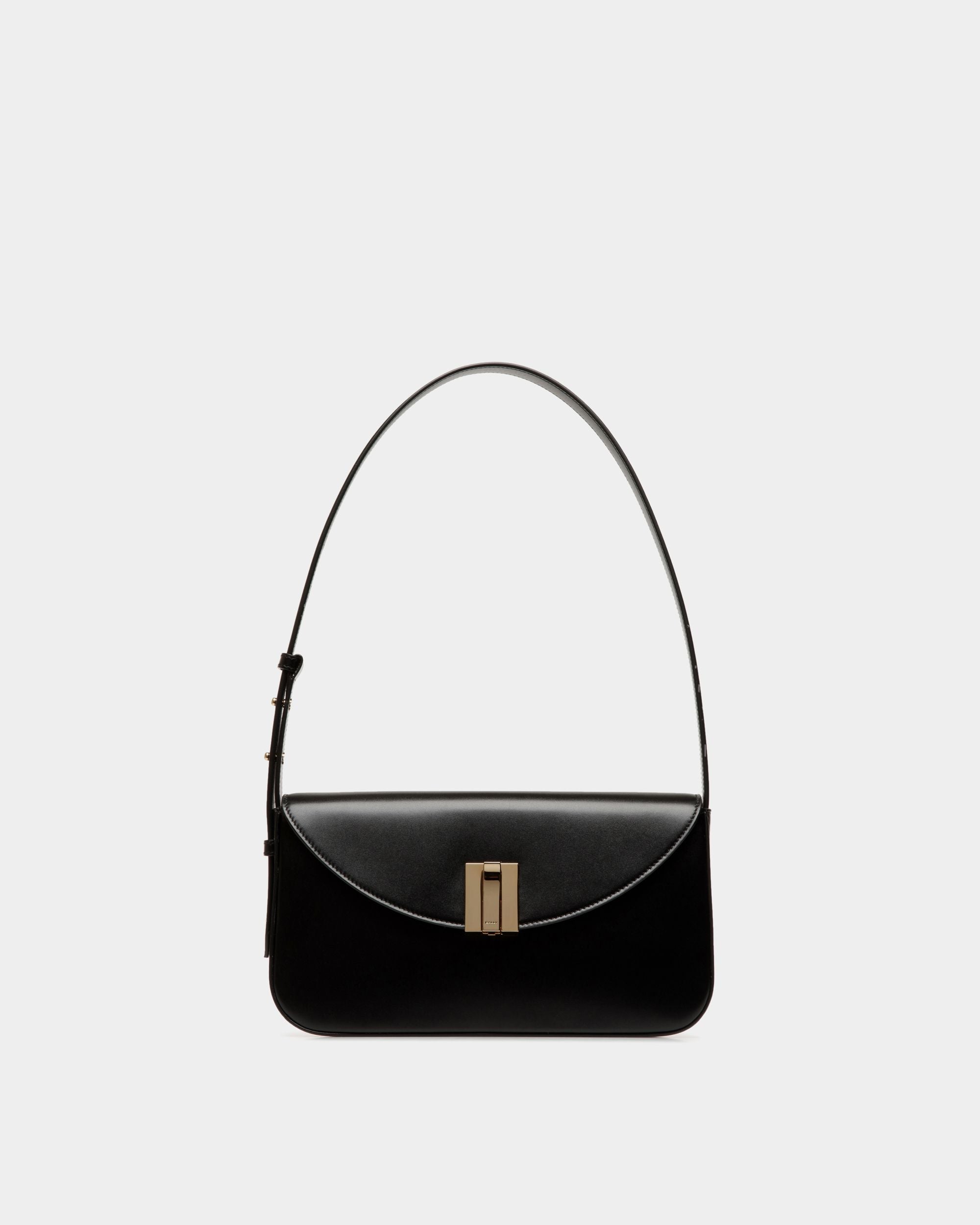 Bally Global - Ollam Small Shoulder Bag in Black Leather - Black