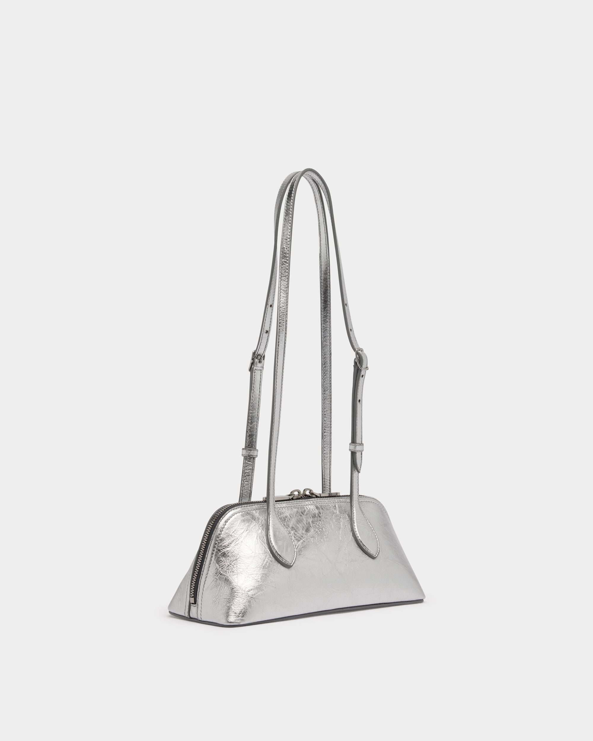 Bally Global - Praline Minibag in Silver Leather - Silver