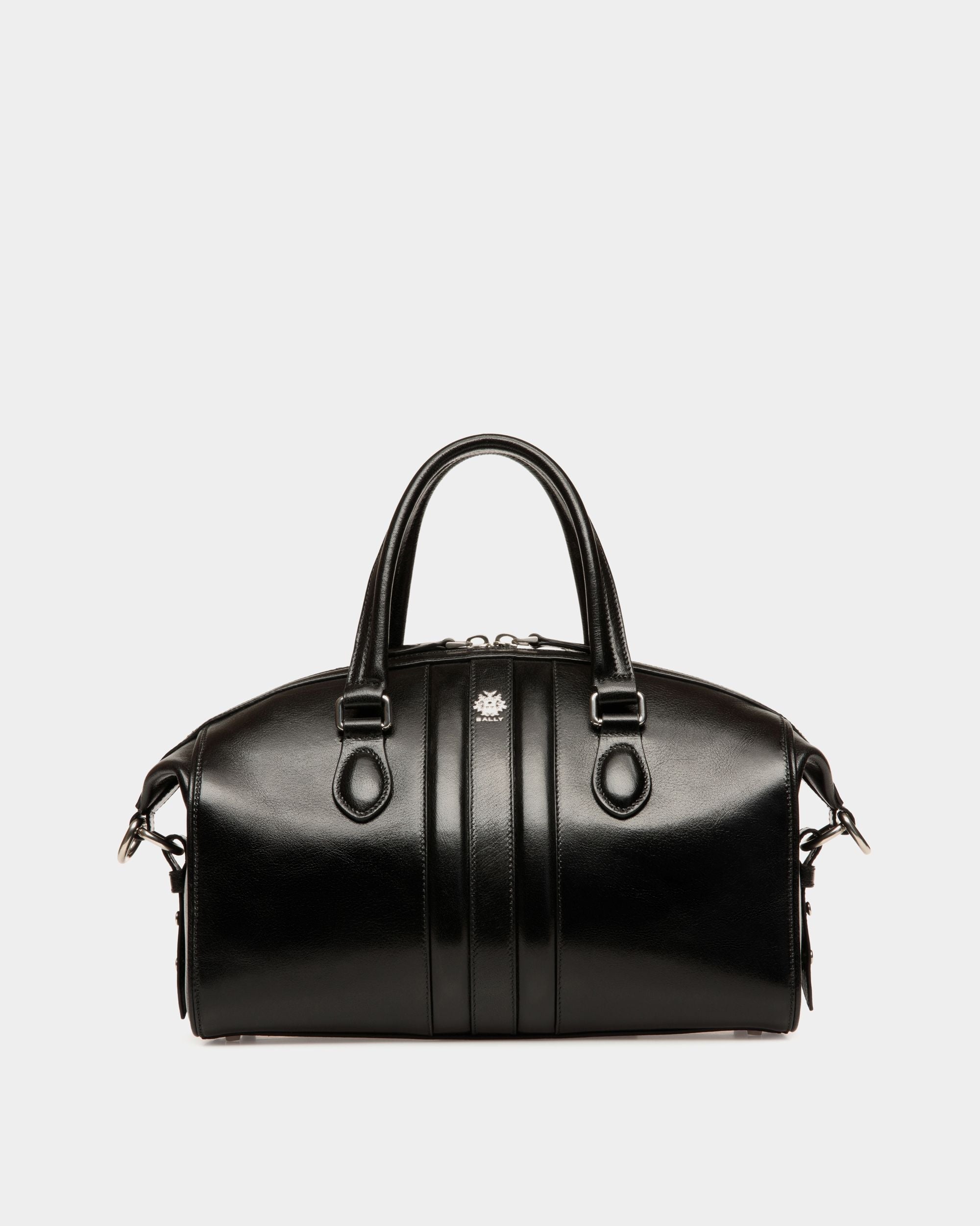 Bally Global - Beckett Top Handle Bag In Black Leather - Black