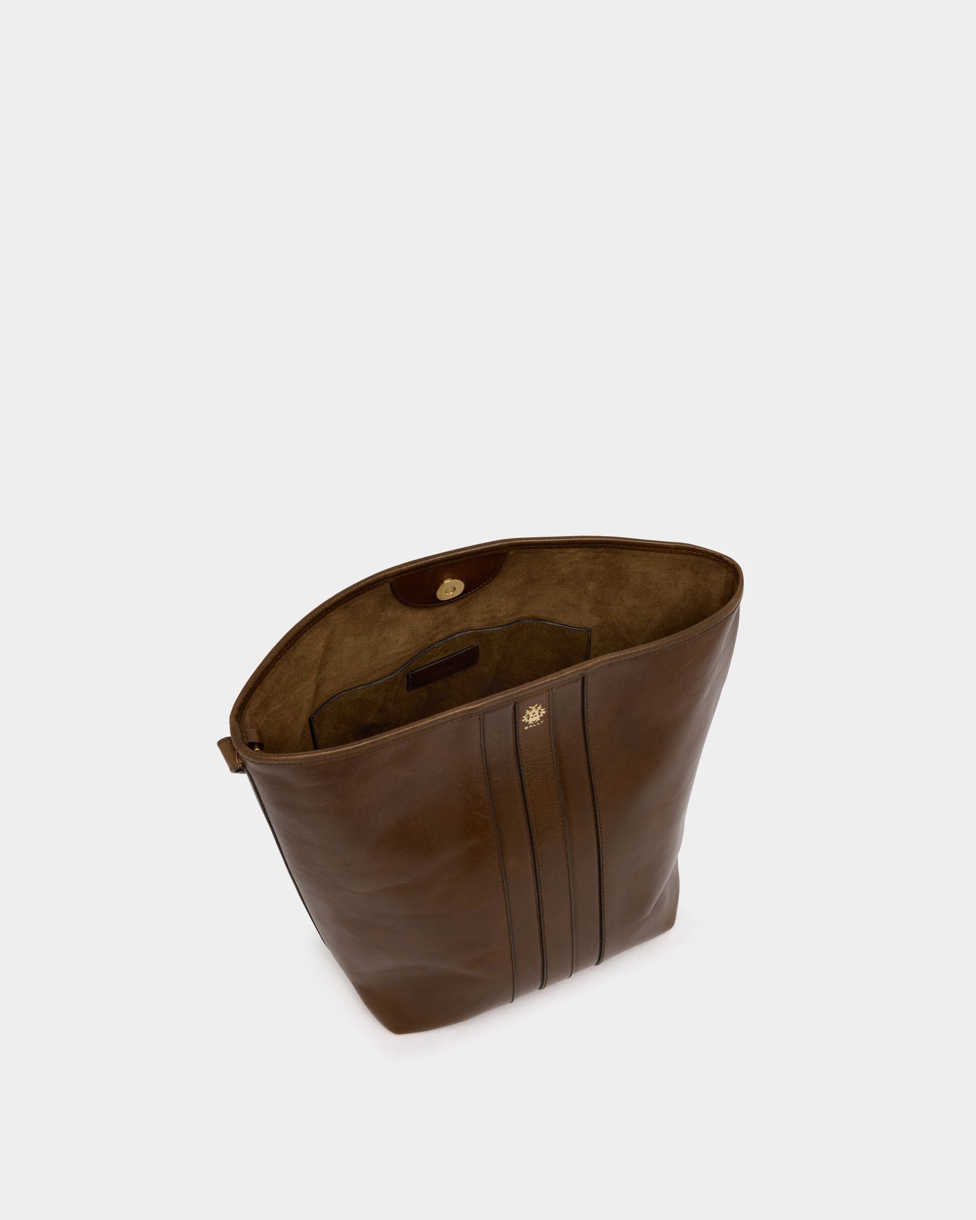 Bally Global - Signature Bucket Bag in Brown Leather - Brown