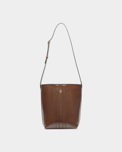 Bolso Cubo Beckett De Piel Marron Glacé