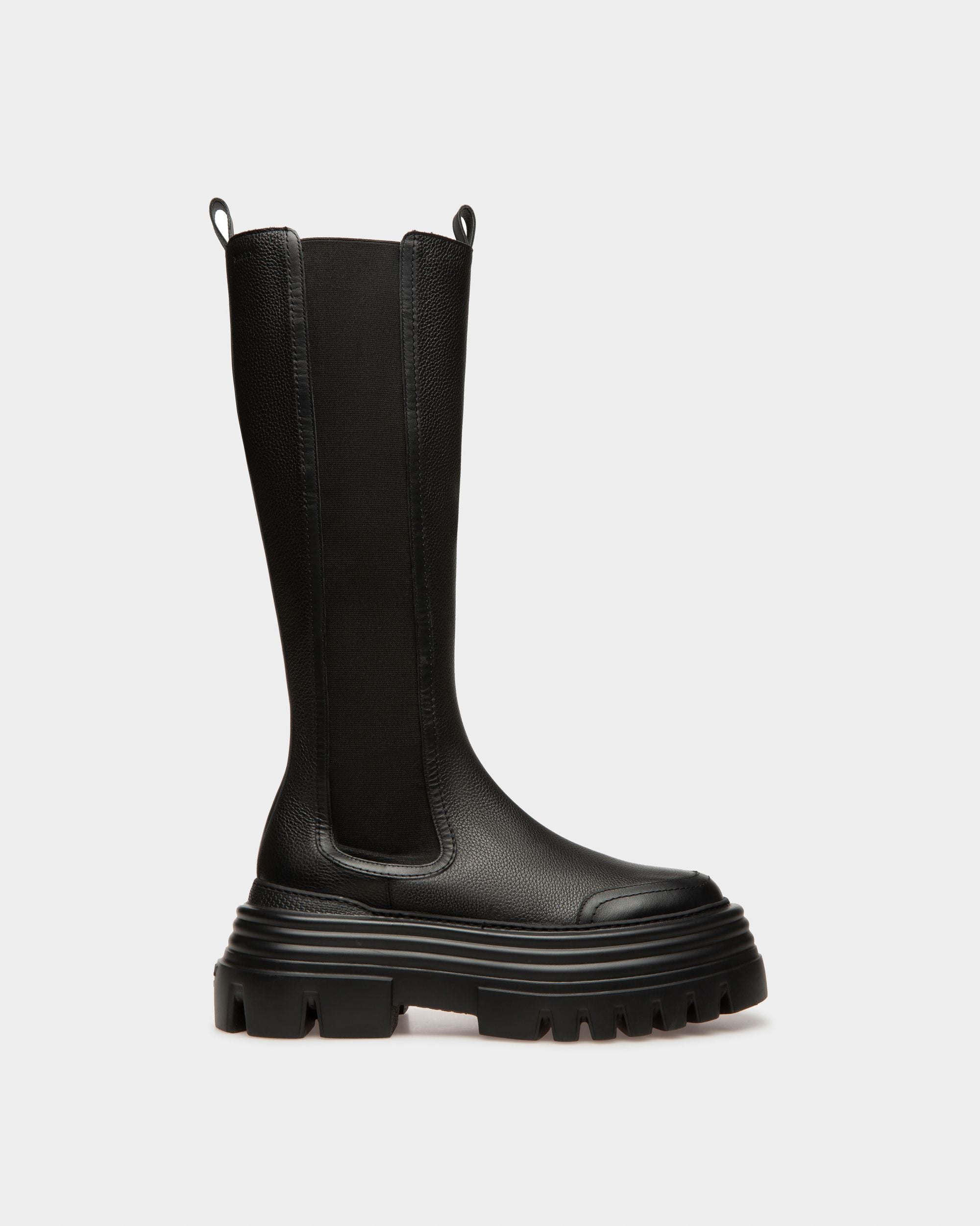 Bally Global - Galeen Leather Long Boots In Black - Noir