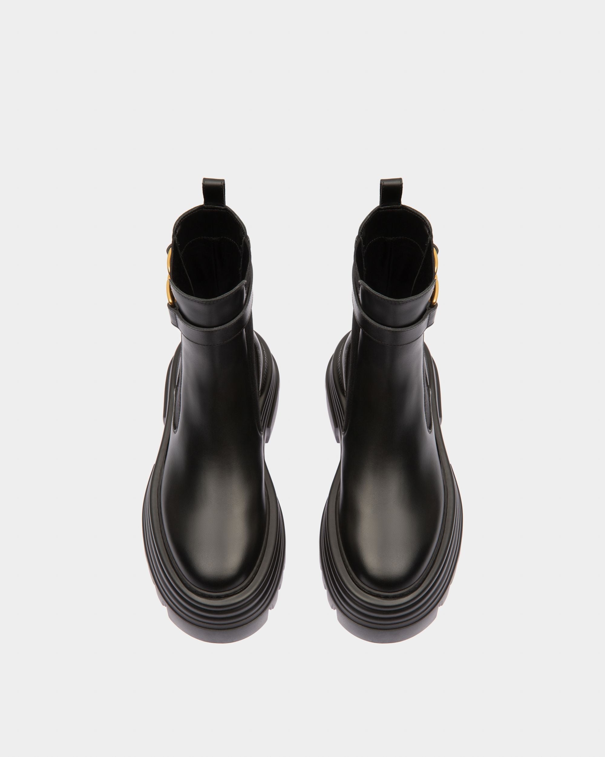 Bally Global - Greby Leather Booties In Black - Black
