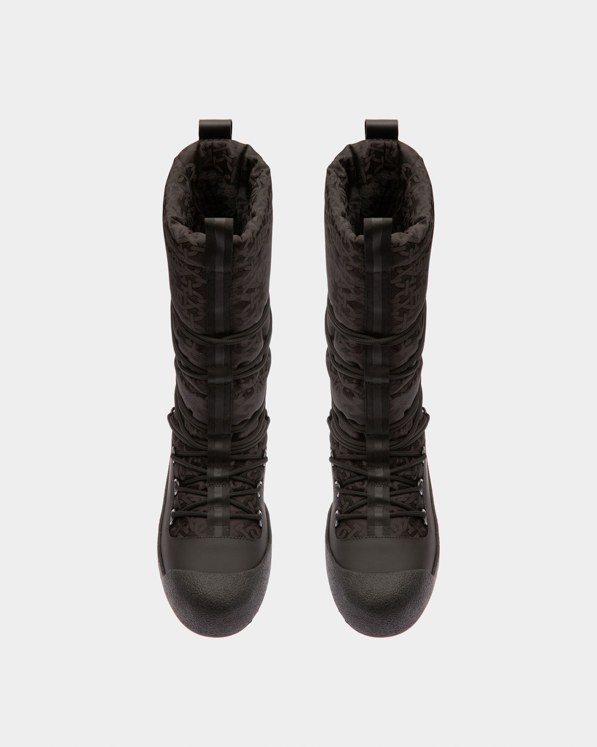 Bally Global - Cathye Bottes En Nylon Et Cuir Recyclés En Noir - Noir