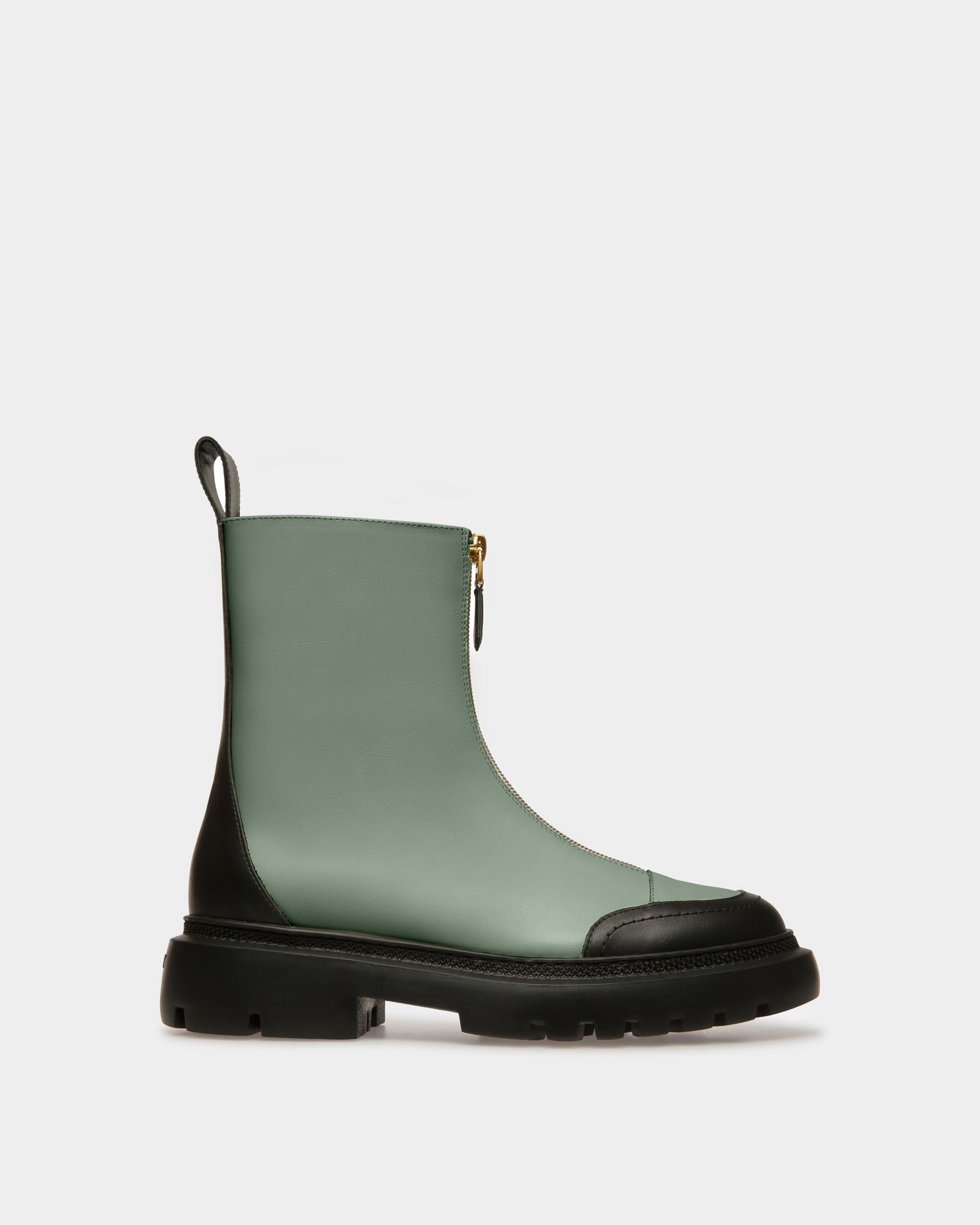 Bally Global - Giuli Leather Booties In Green - Green
