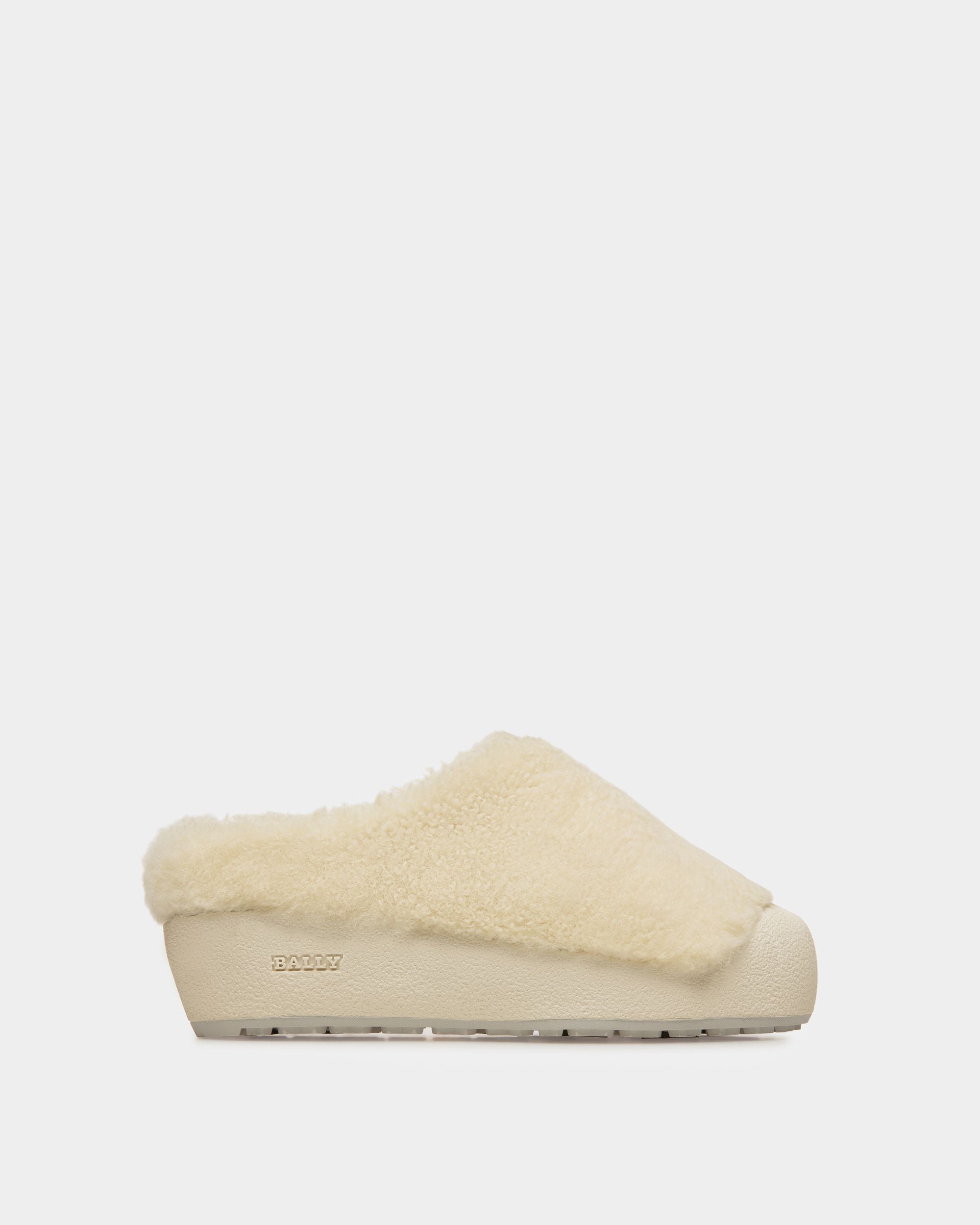 Bally Global - Crans Leather Slippers In Bone - White