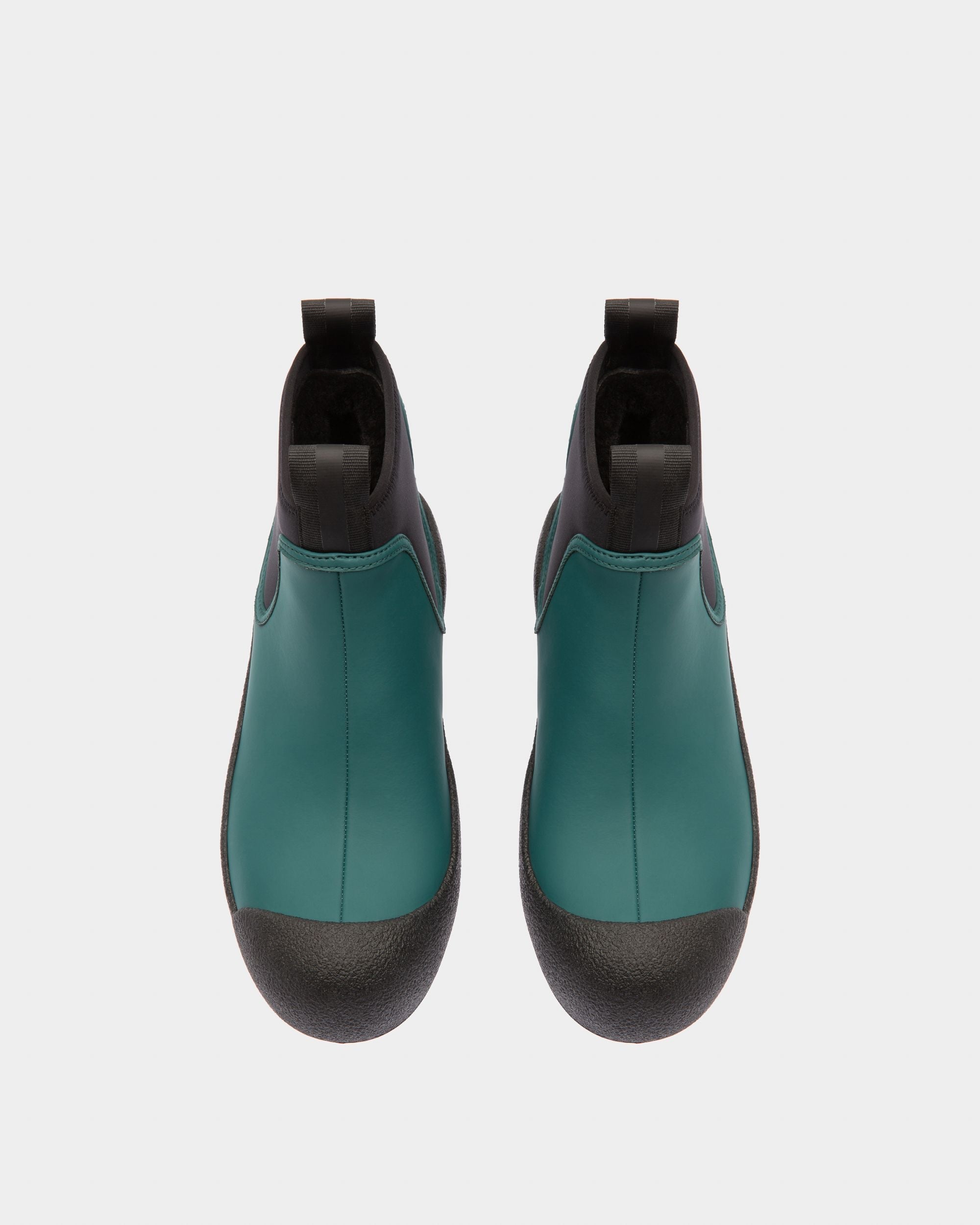 Bally Global - Gadey Bottes En Cuir Et Caoutchouc Verts - Vert