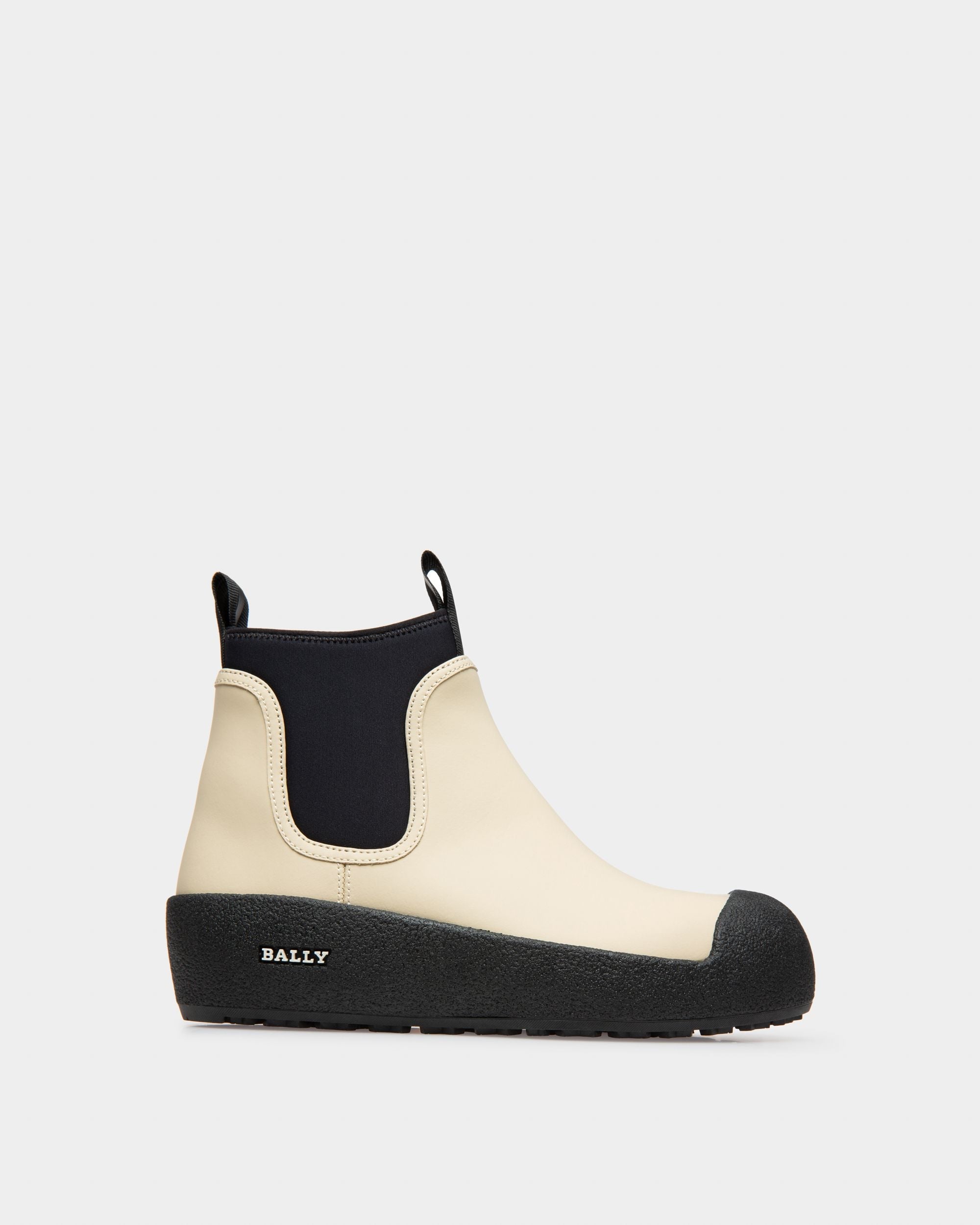 Bally Global - Gadey Leather Booties In Beige - Multicolor