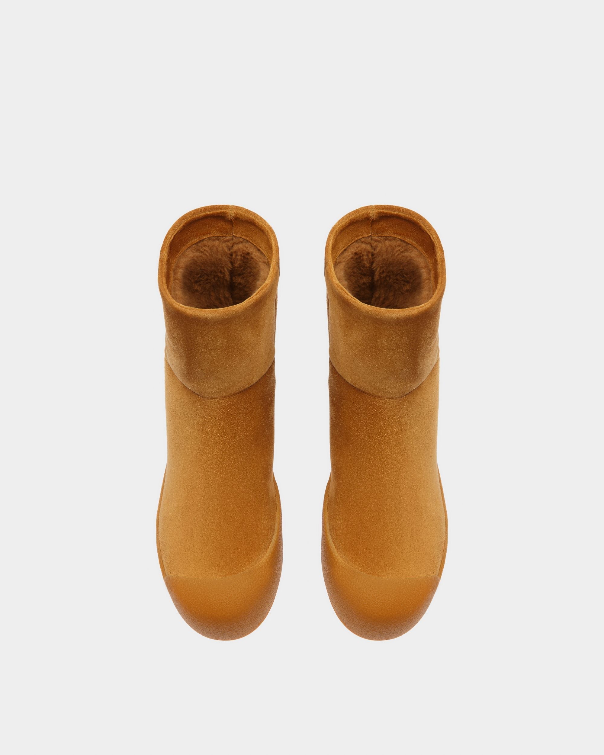 Bally Global - Curling Collection Bootie in Camel Suede - Beige
