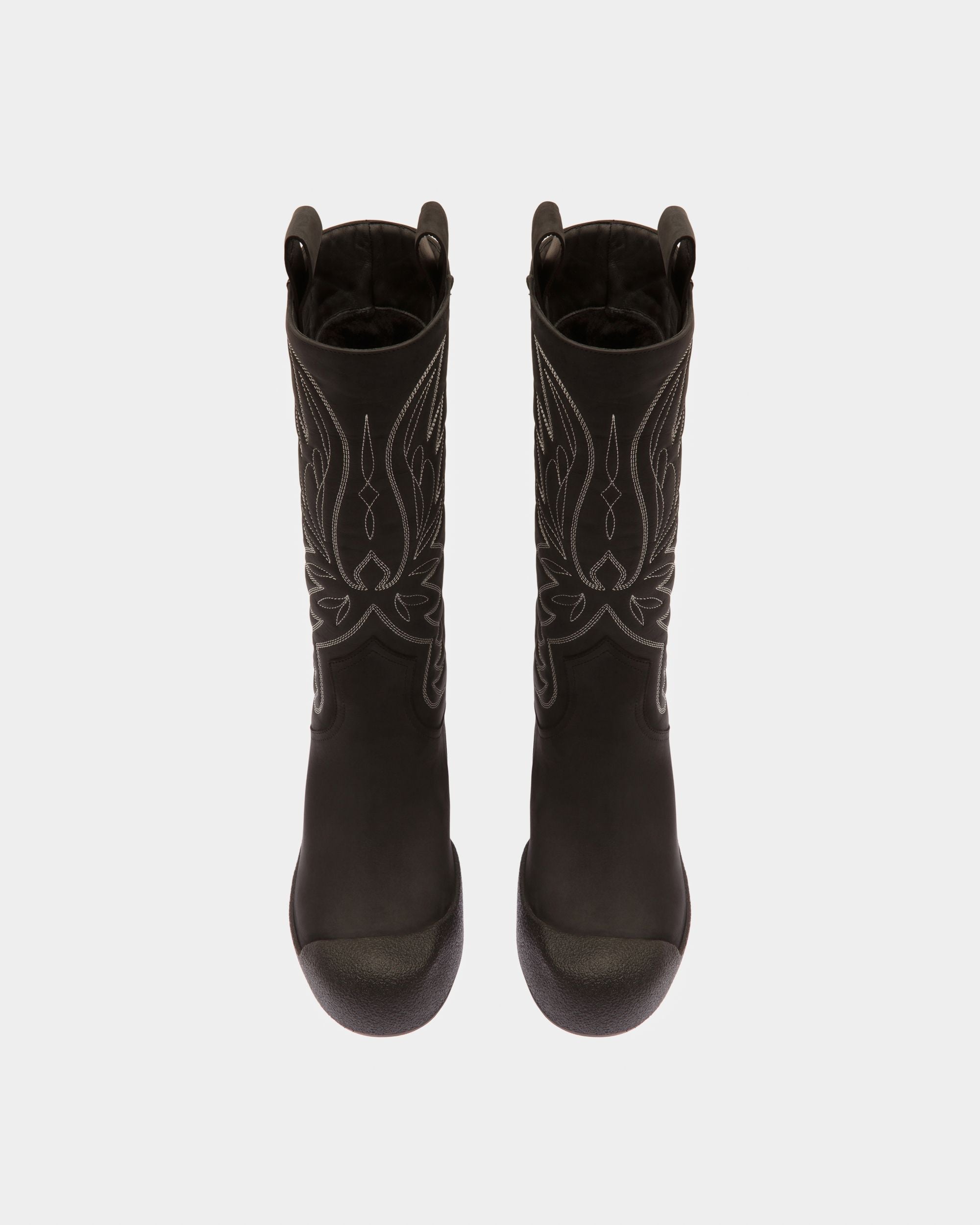 Bally Global - Montana Leather Long Boots In Black - Black