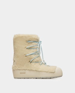 Bota De La Colección Curling De Borreguillo Natural