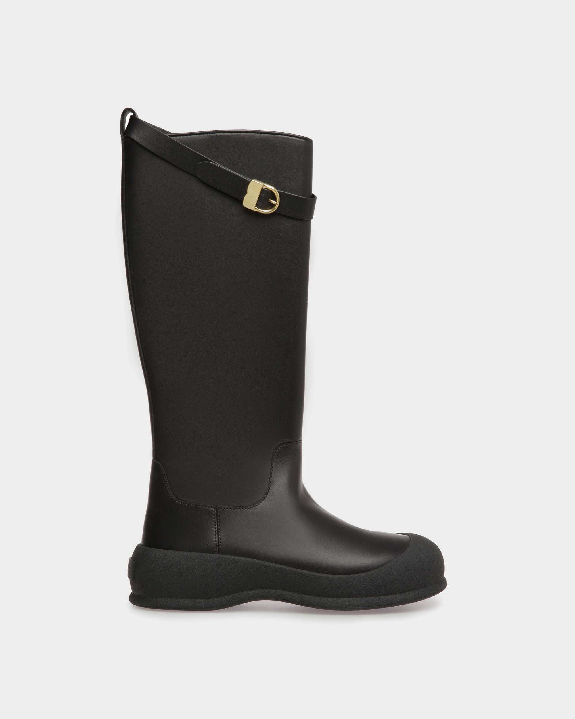 Bally Global - Bottes Montantes Frei En Cuir Noir - Noir