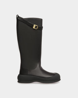 Bottes Montantes Frei En Cuir Noir