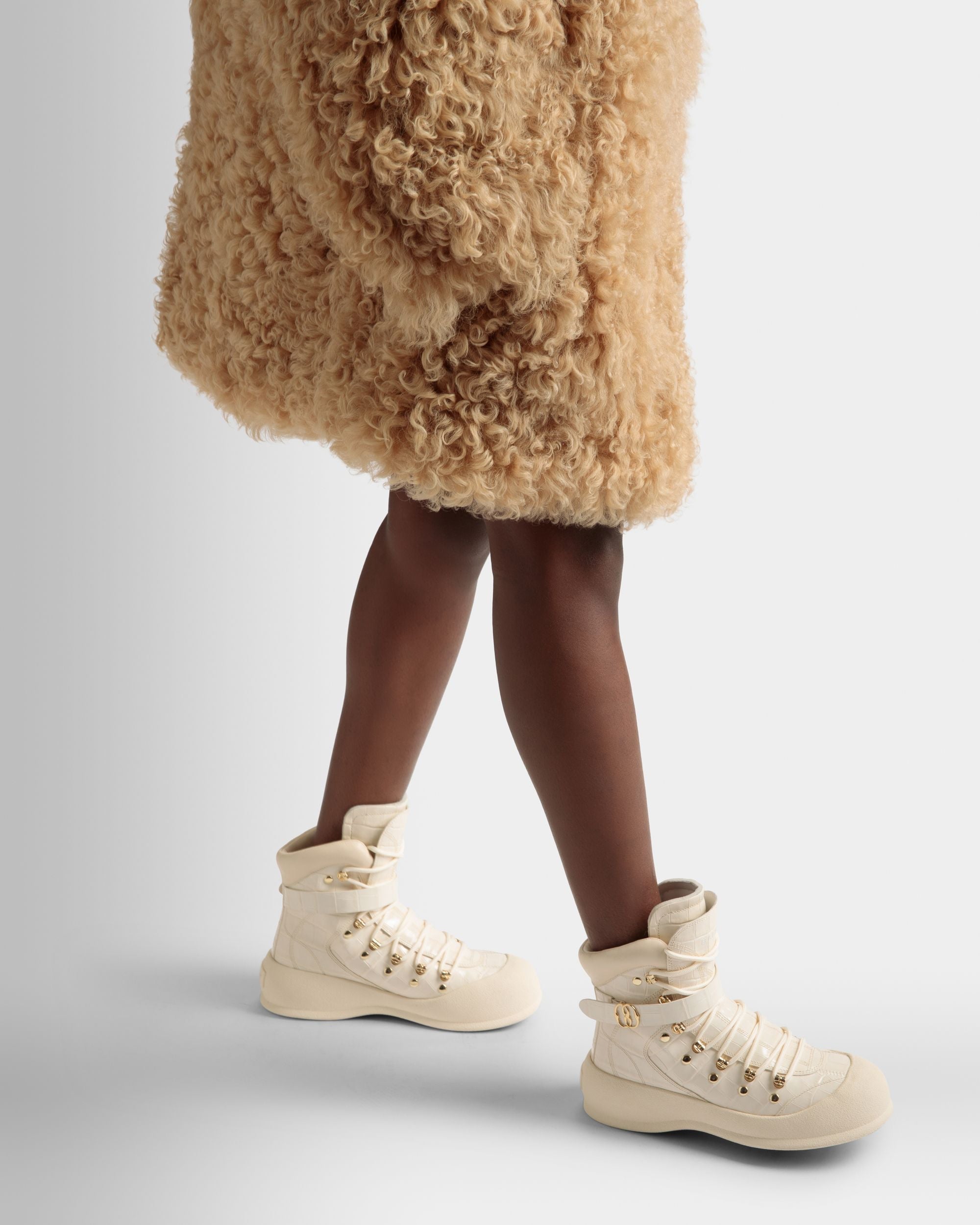 Bally Global - Bottes Frei En Cuir Ivoire - Blanc