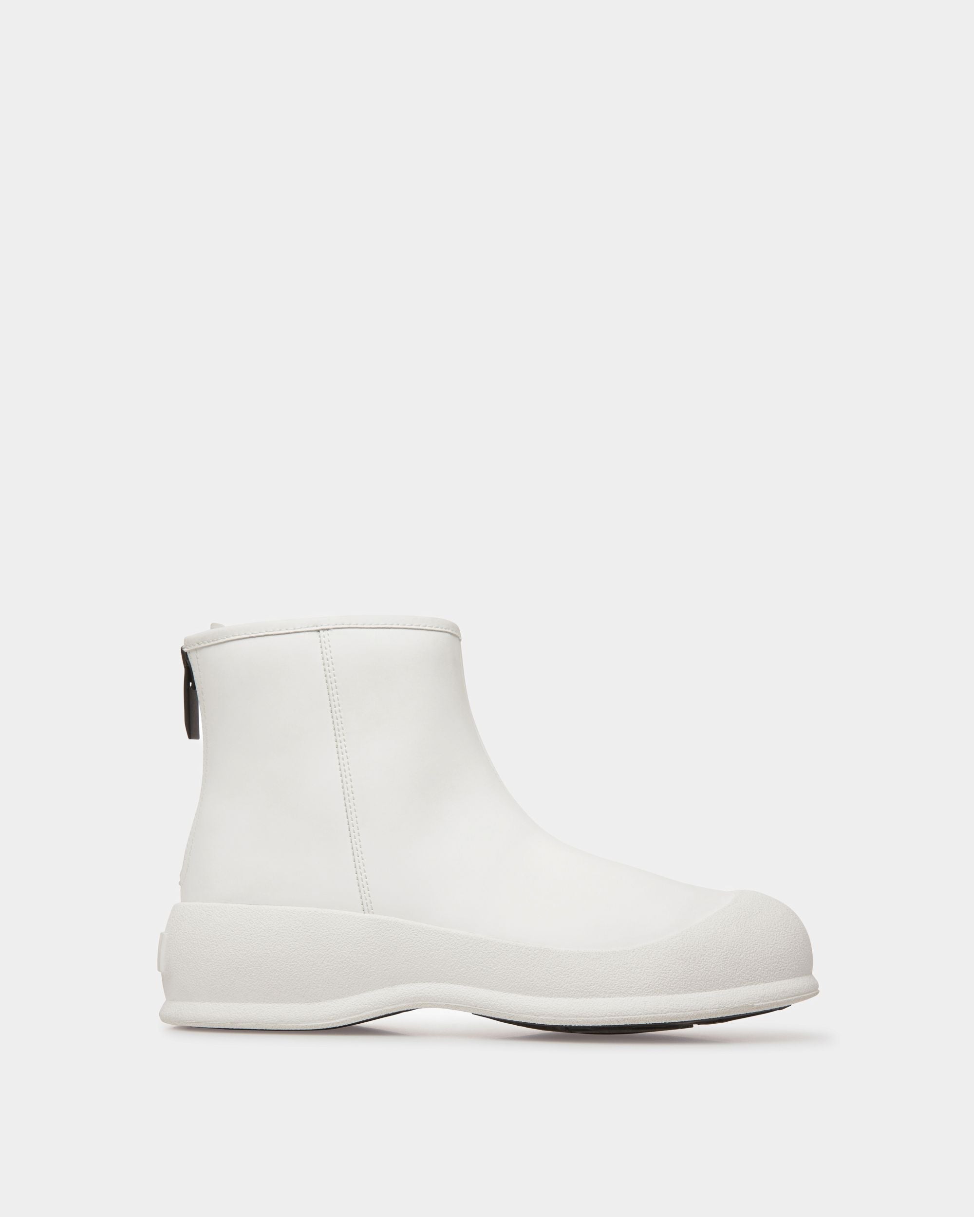 Bally Global - Botas Frei De Piel Laminada De Goma Blanca - Blanco