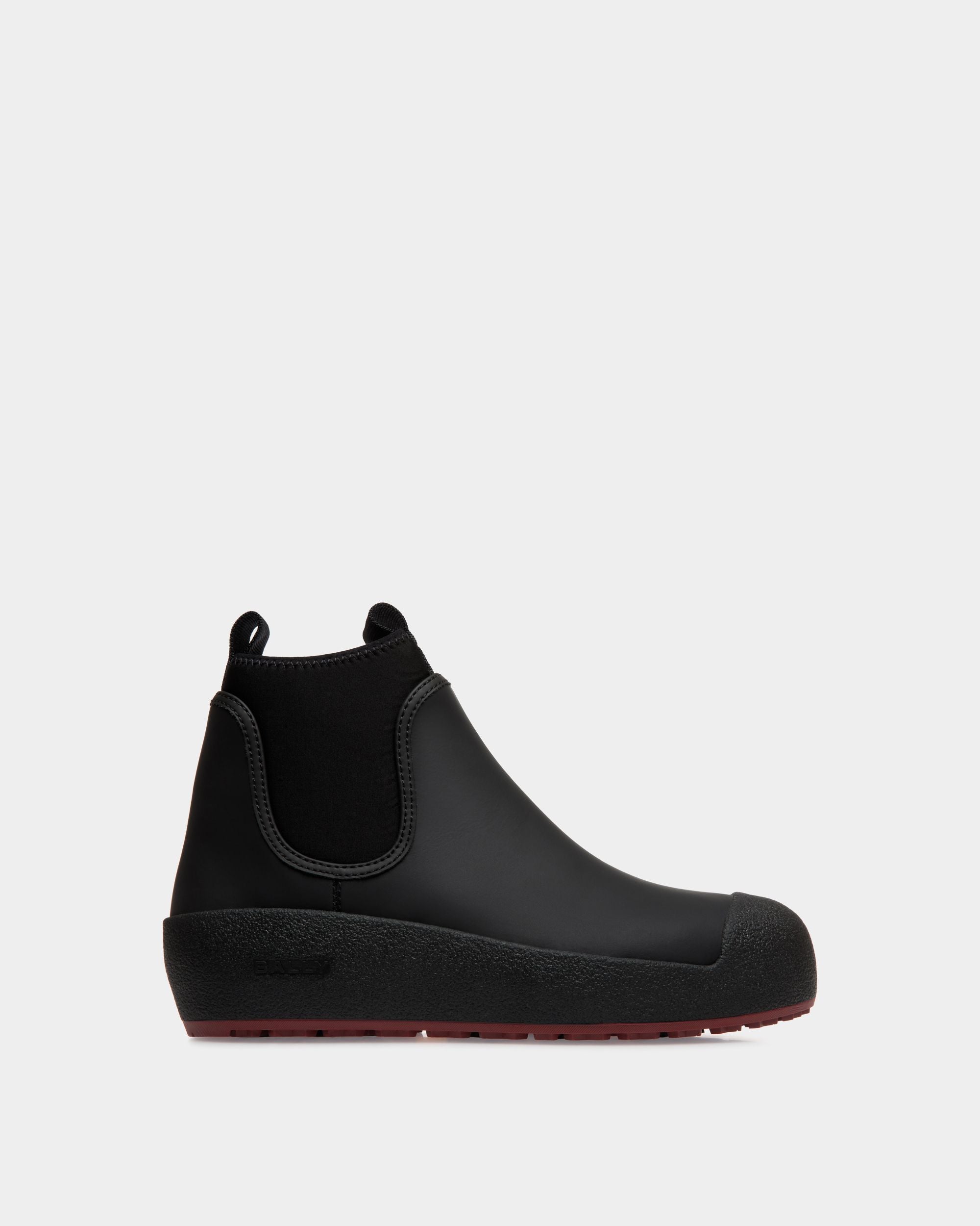 Bally Global - Bally Curling Booties In Black Leather - Black