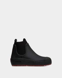 Bally Curling Booties In Black Leather