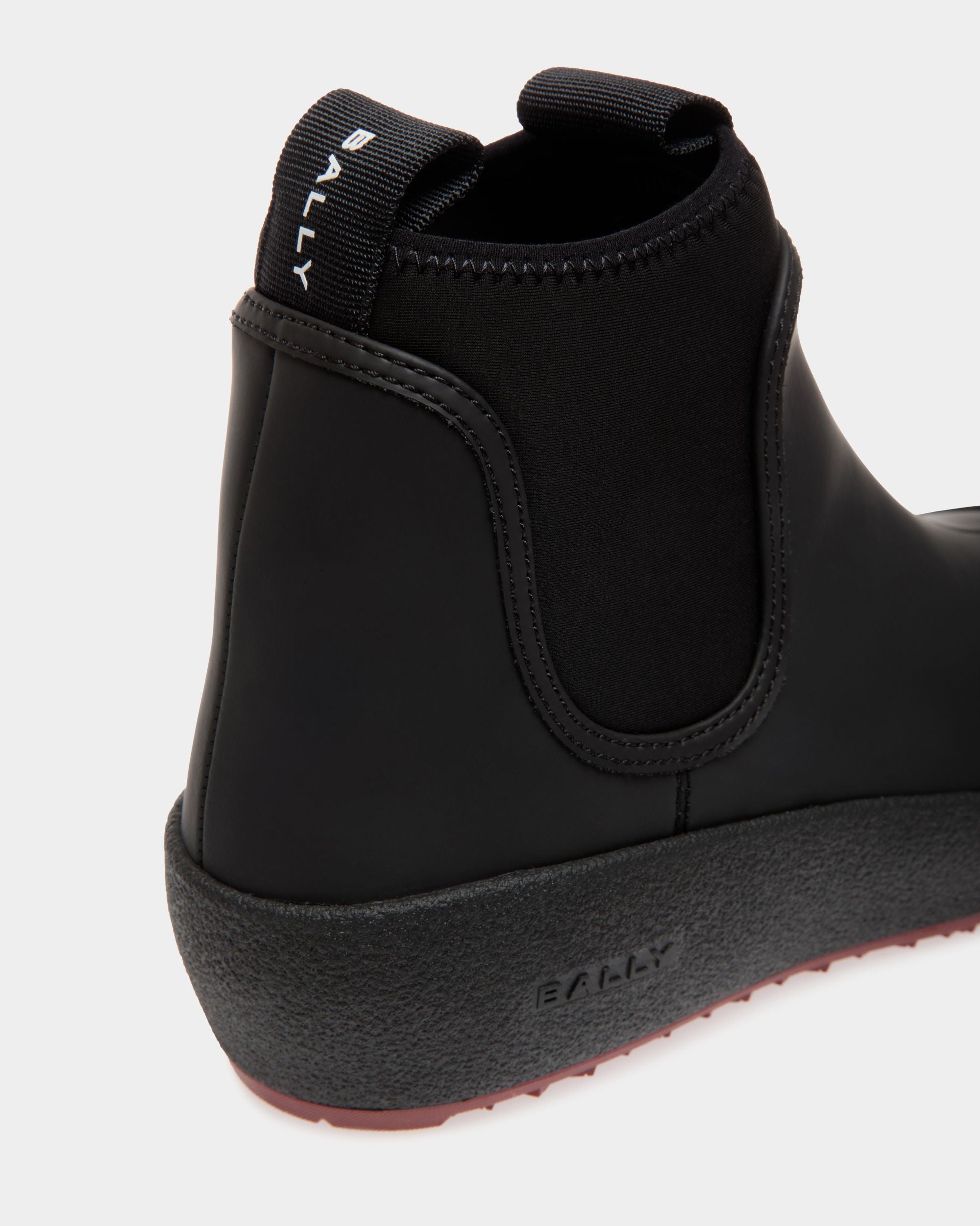 Bally Global - Bally Curling Booties In Black Leather - Black