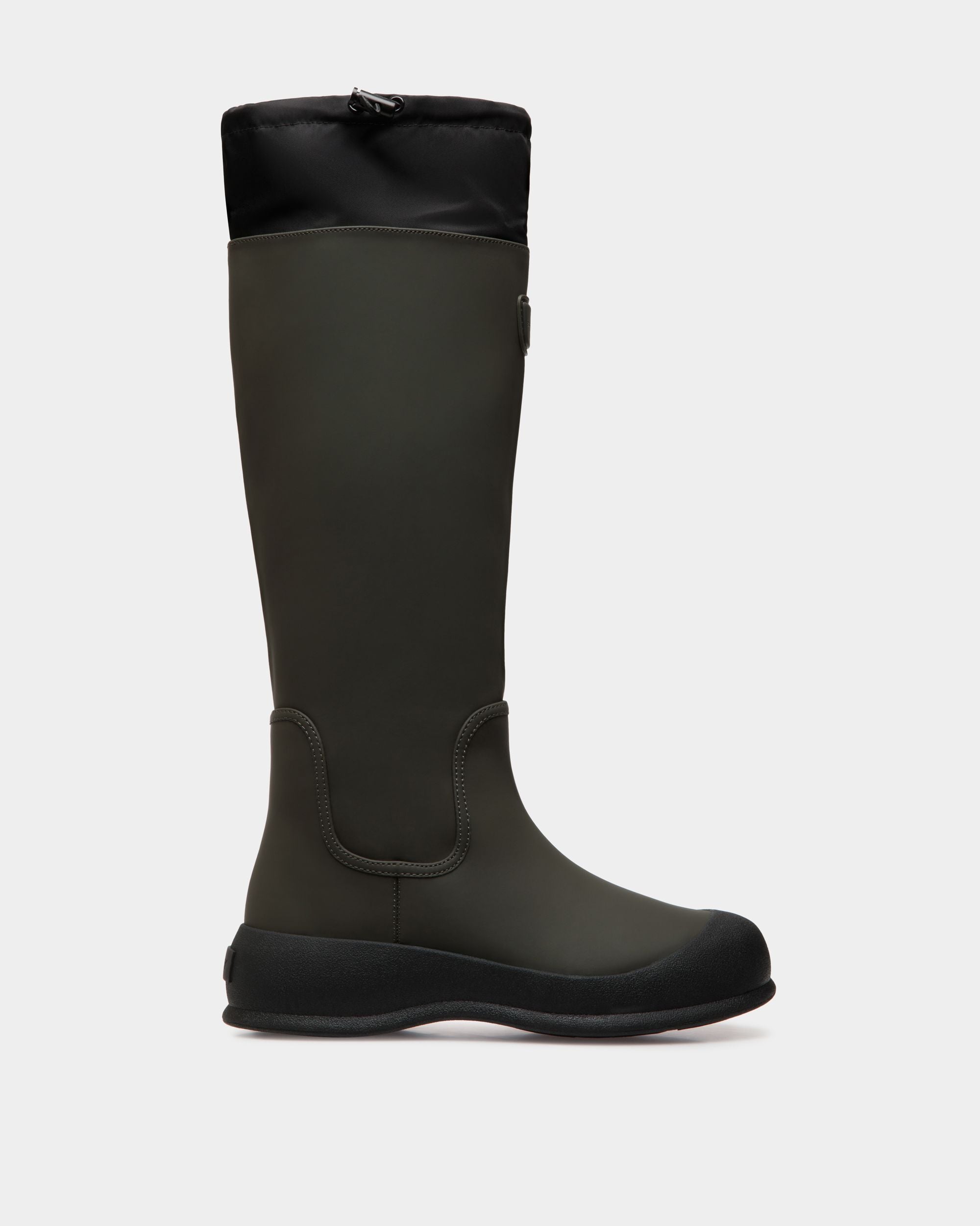 Bally Global - Botte Frei En Cuir Caoutchouté Military Green - Vert