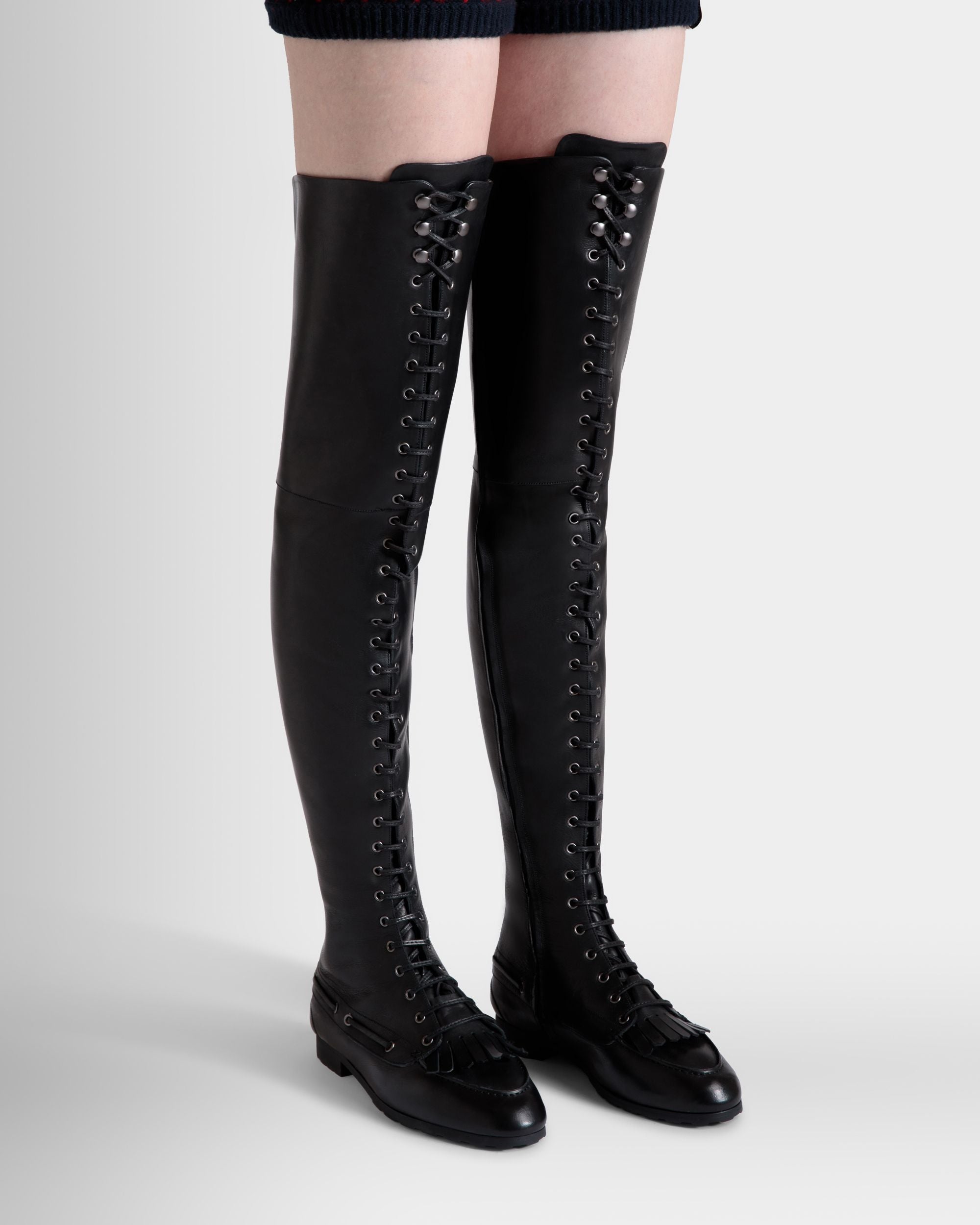 Bally Global - Plume Boot In Black Leather - Black