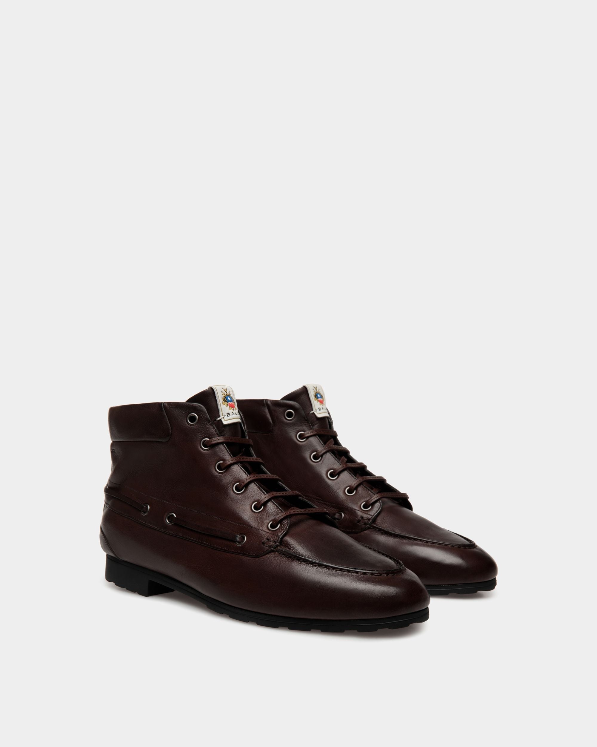 Bally Global - Plume Bootie In Ebano Leather - Brown