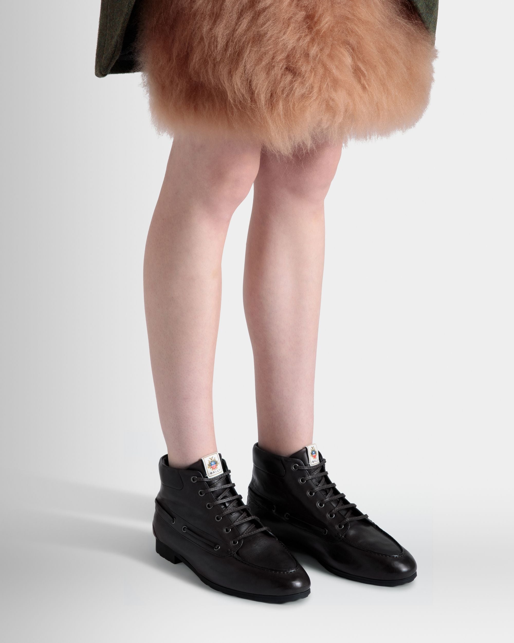 Bally Global - Plume Bootie In Black Leather - Black
