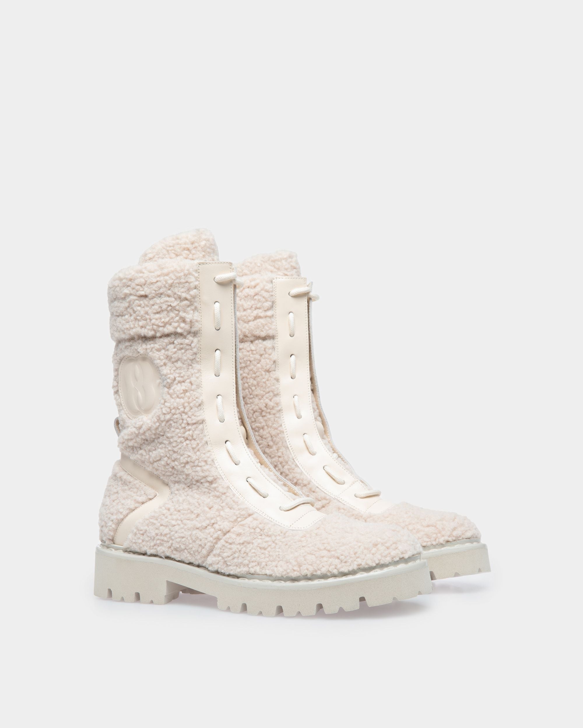Bally Global - Enga Boots In Bone Leather - White