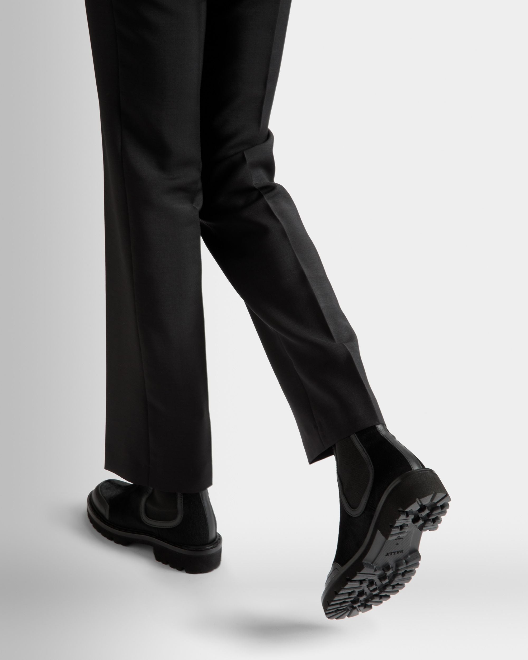 Bally Global - Bottes Enga En Cuir Noir - Noir