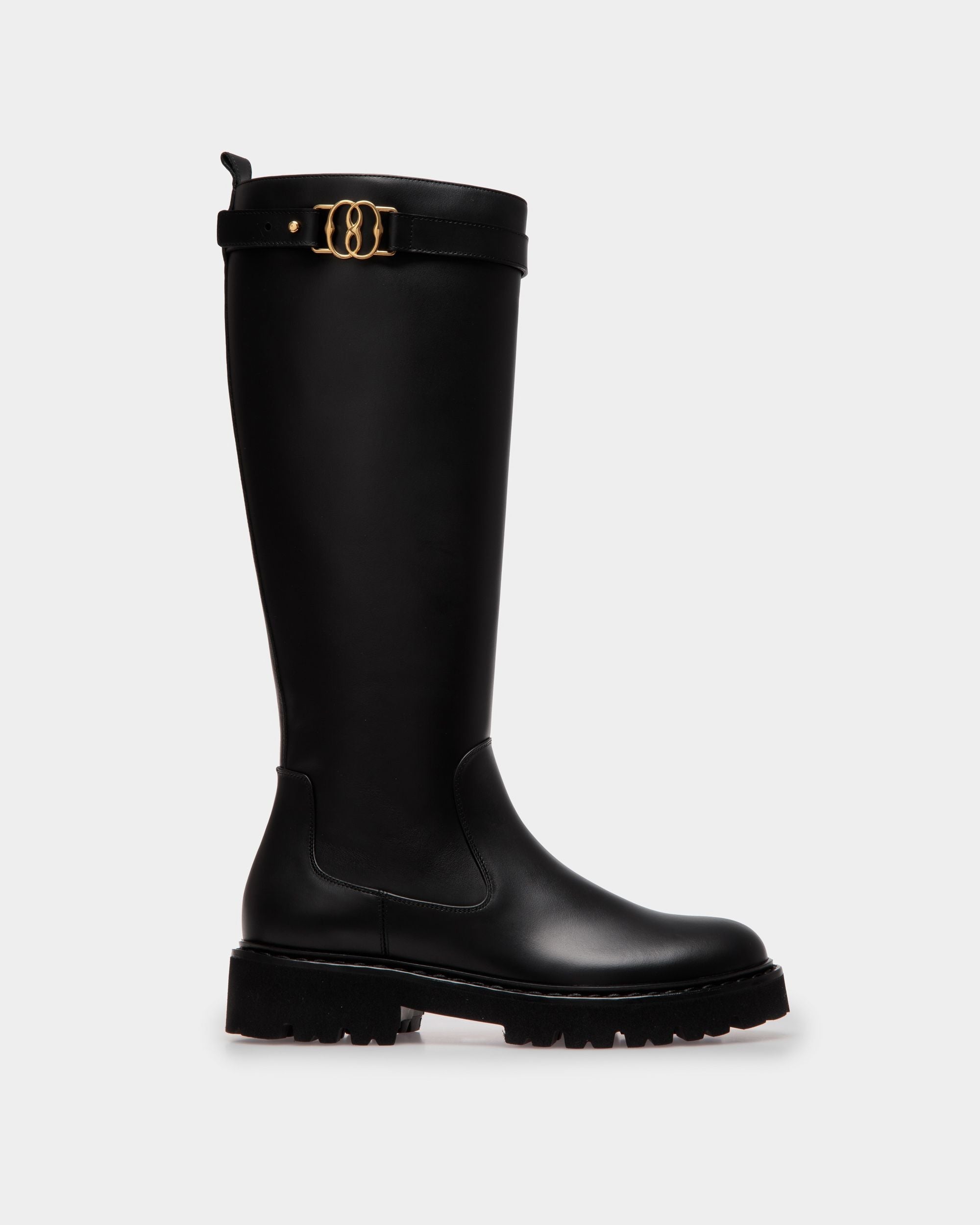 Bally Global - Bottes Montantes Enga En Cuir Noir - Noir
