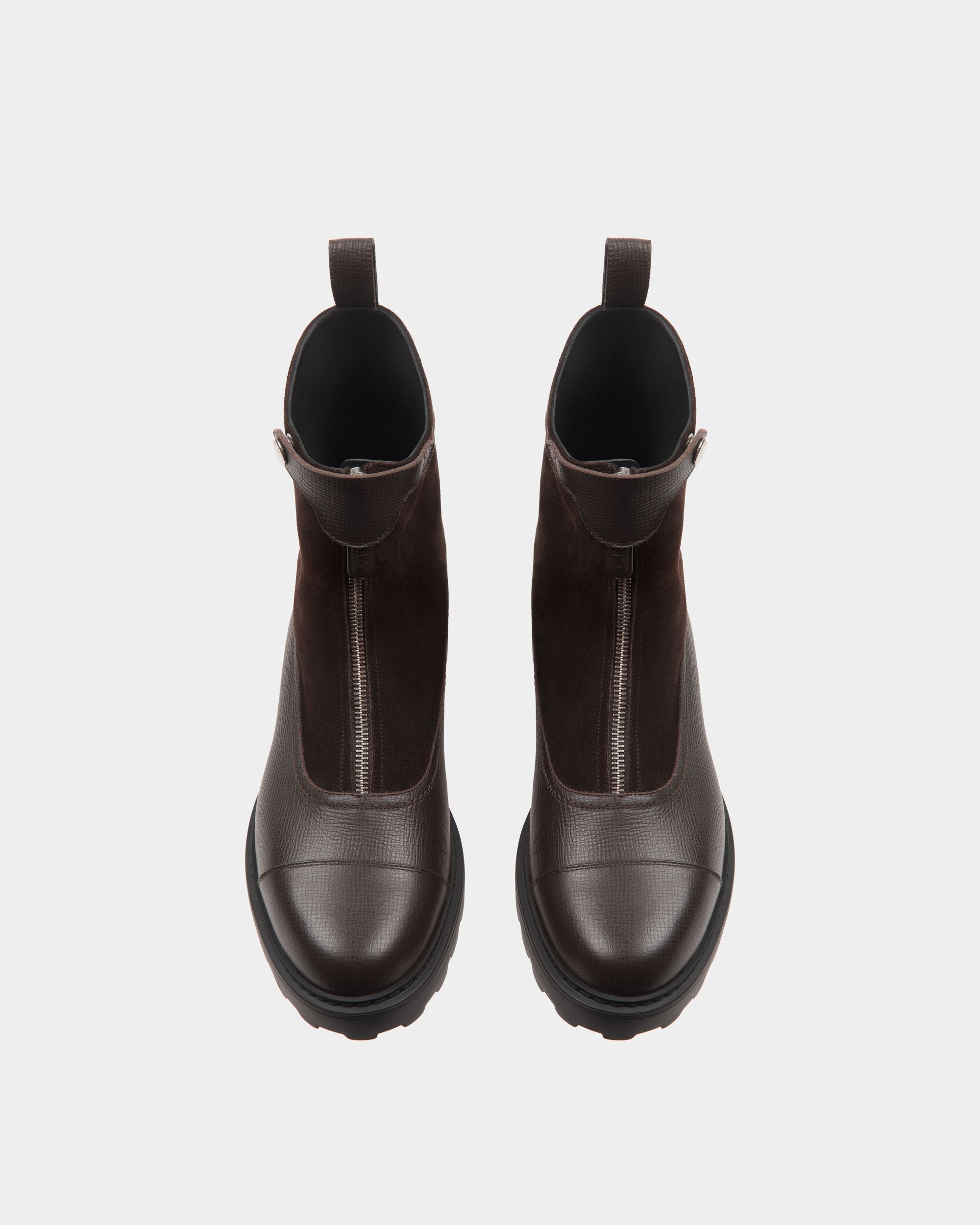 Bally Global - Gusto Bootie in Ebano Leather - Brown