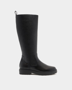 Gusto Boot in Black Grained Leather