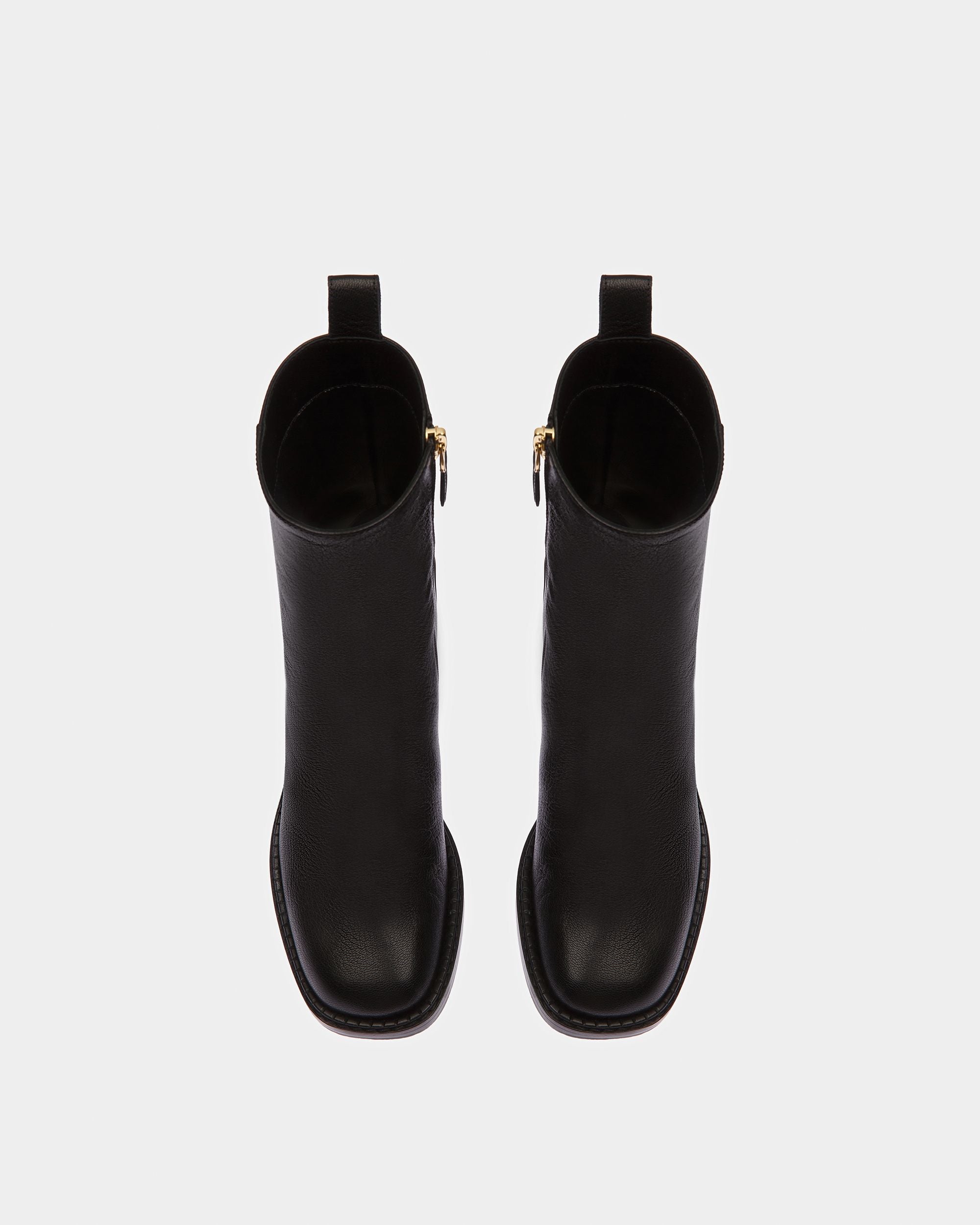 Bally Global - Austine Leather Boots In Black - Negro