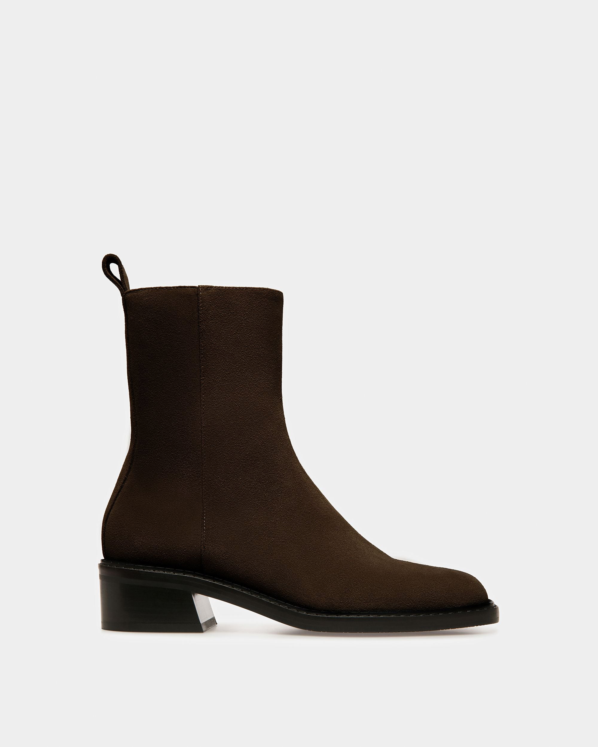 Bally Global - Austine Bottes En Cuir Brun Ébène - Marron