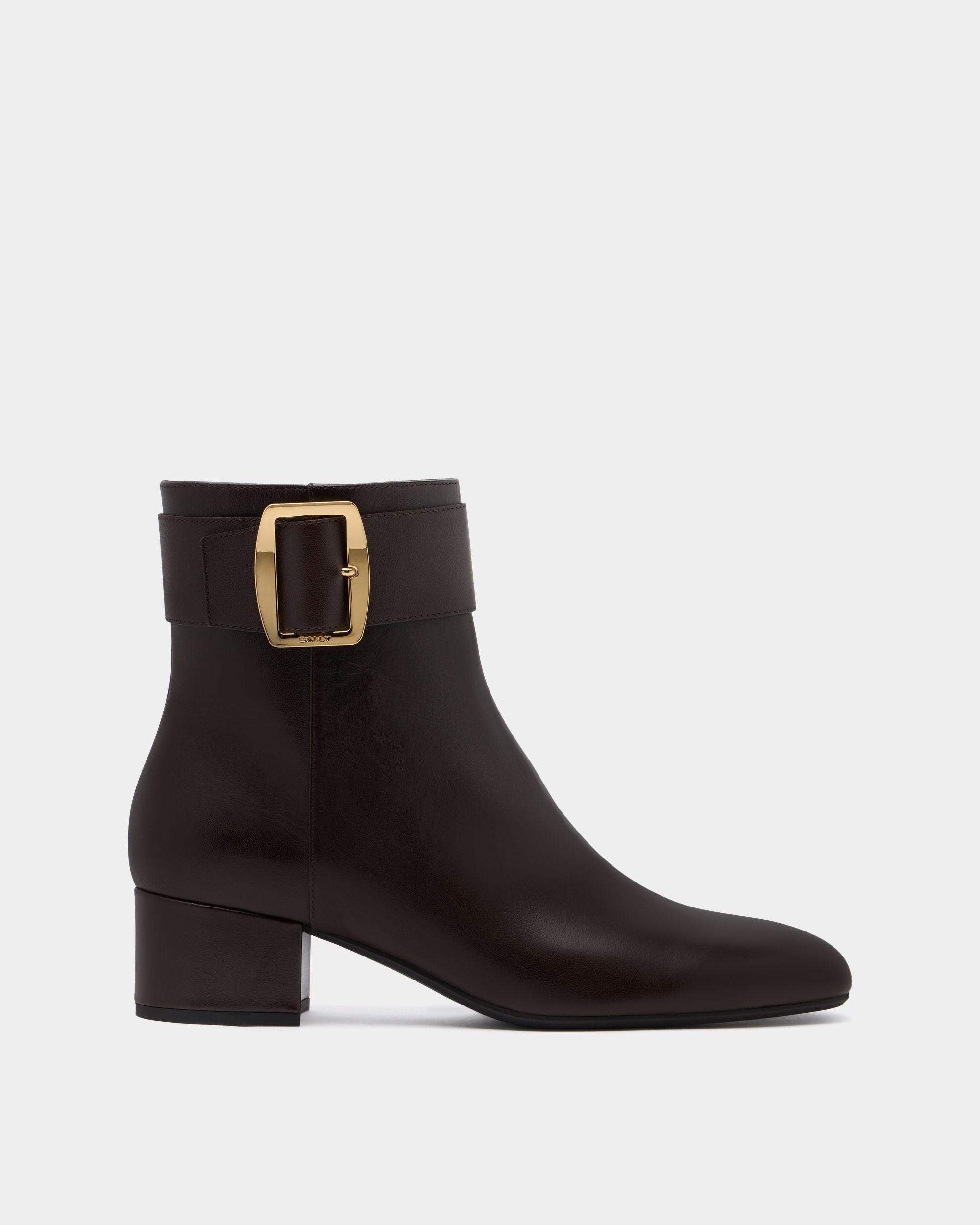 Bally Global - Bally Boucle Bootie in Brown Leather - Brown