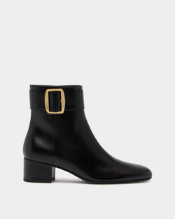 Bally Boucle Bootie in Black Leather