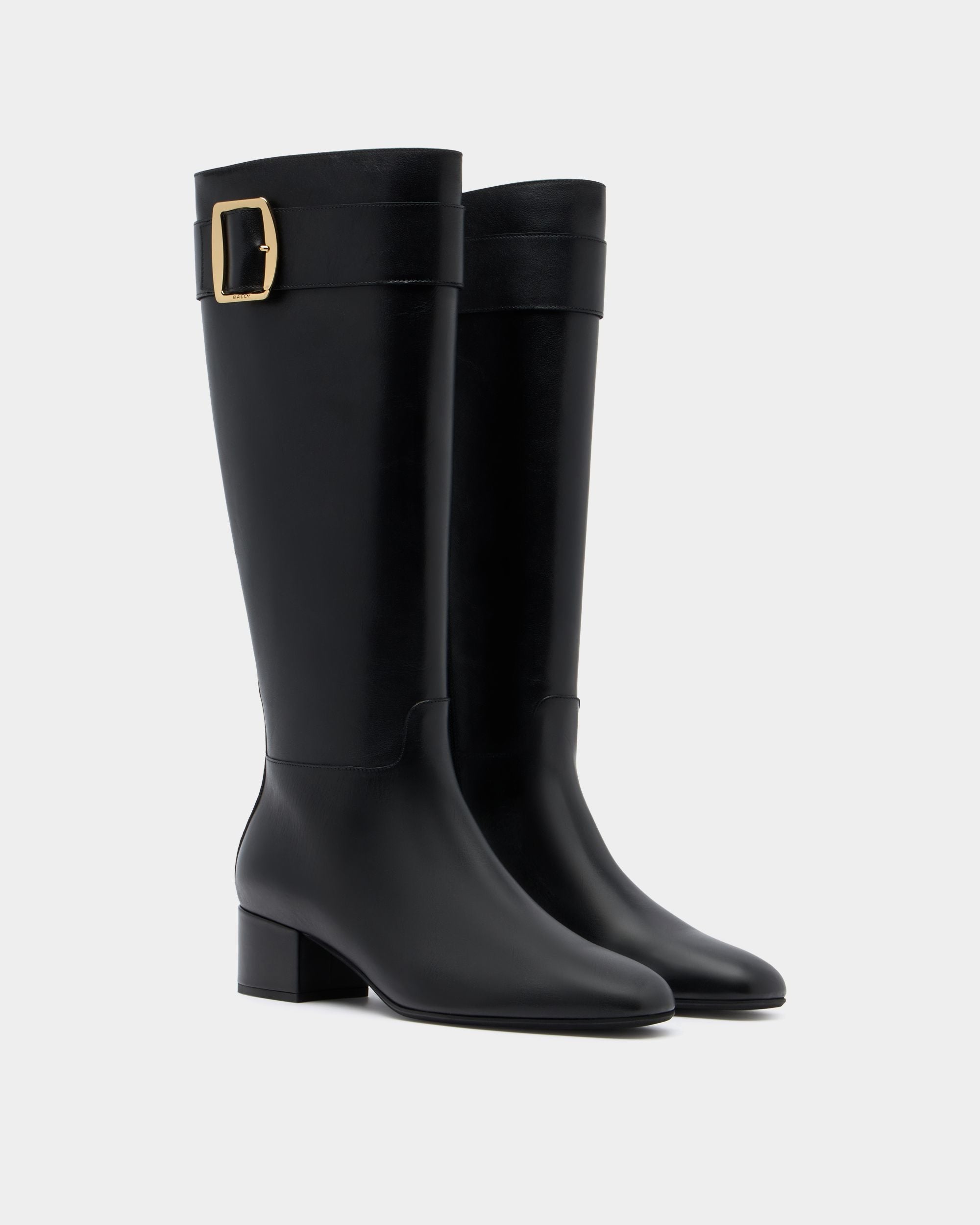 Bally Global - Bally Boucle Boot in Black Leather - Black