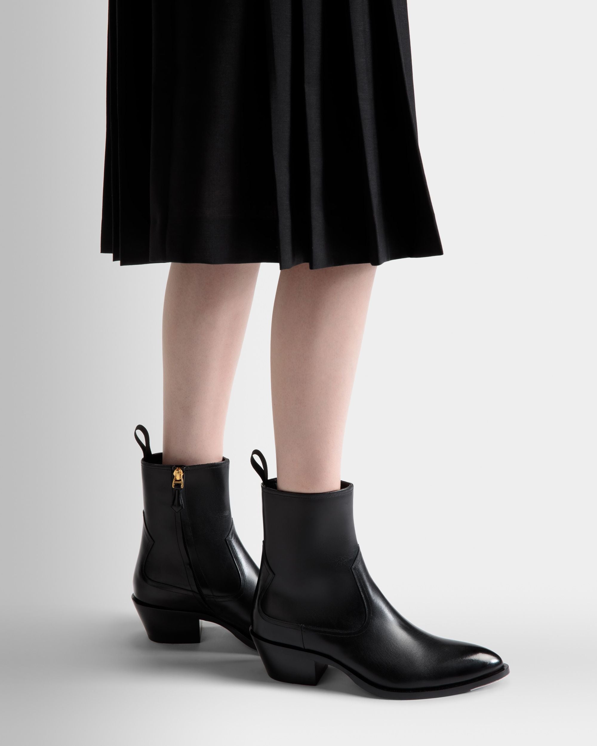Bally Global - Botas Vegas De Piel Negra - Negro