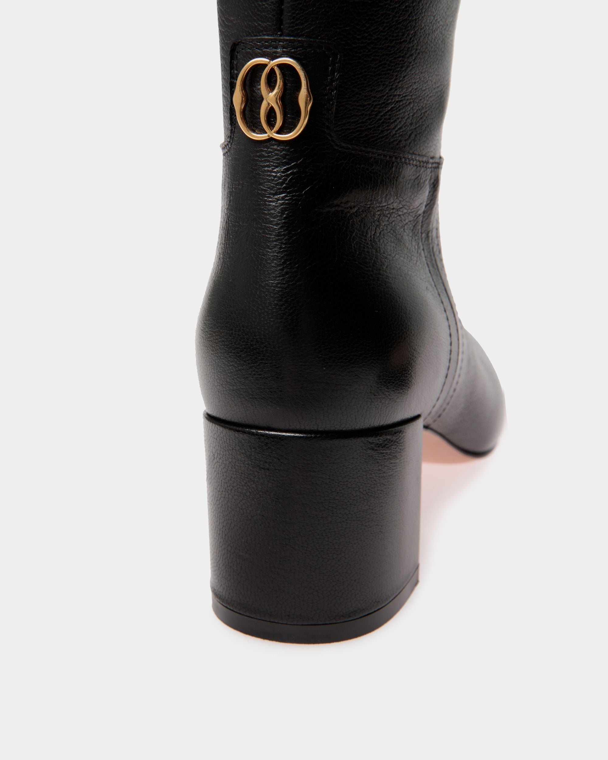 Bally Global - Daily Emblem Boot in Black Leather - Black