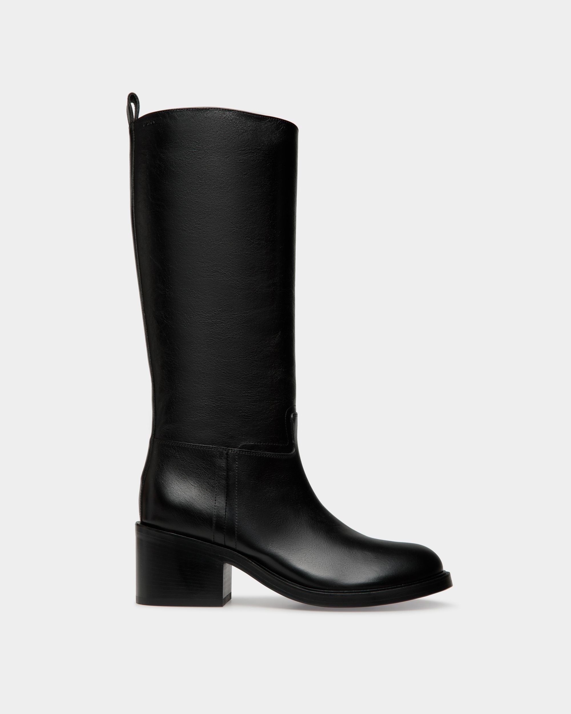 Bally Global - Peggy Boot in Black Leather - Black