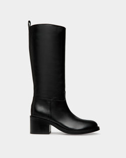 Bota Peggy De Piel Negra