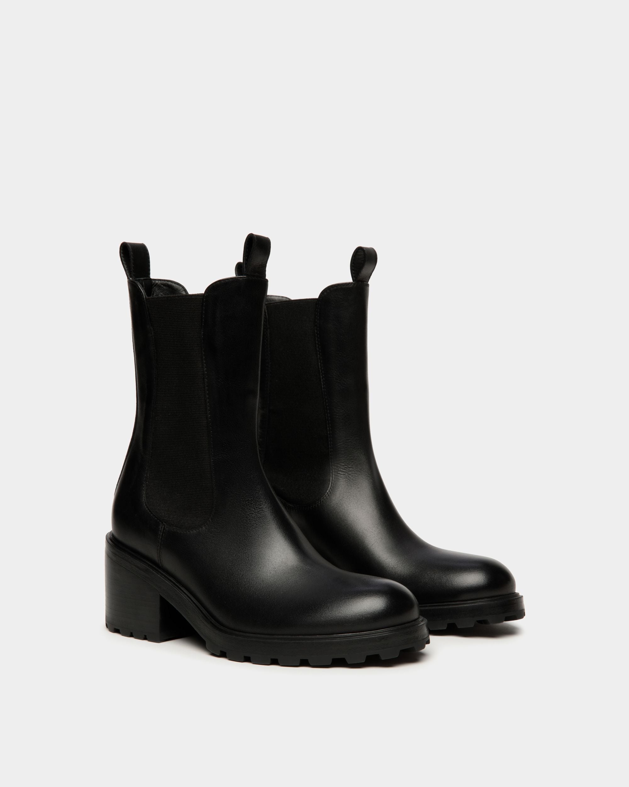 Bally Global - Gusto Bootie in Black Leather - Black