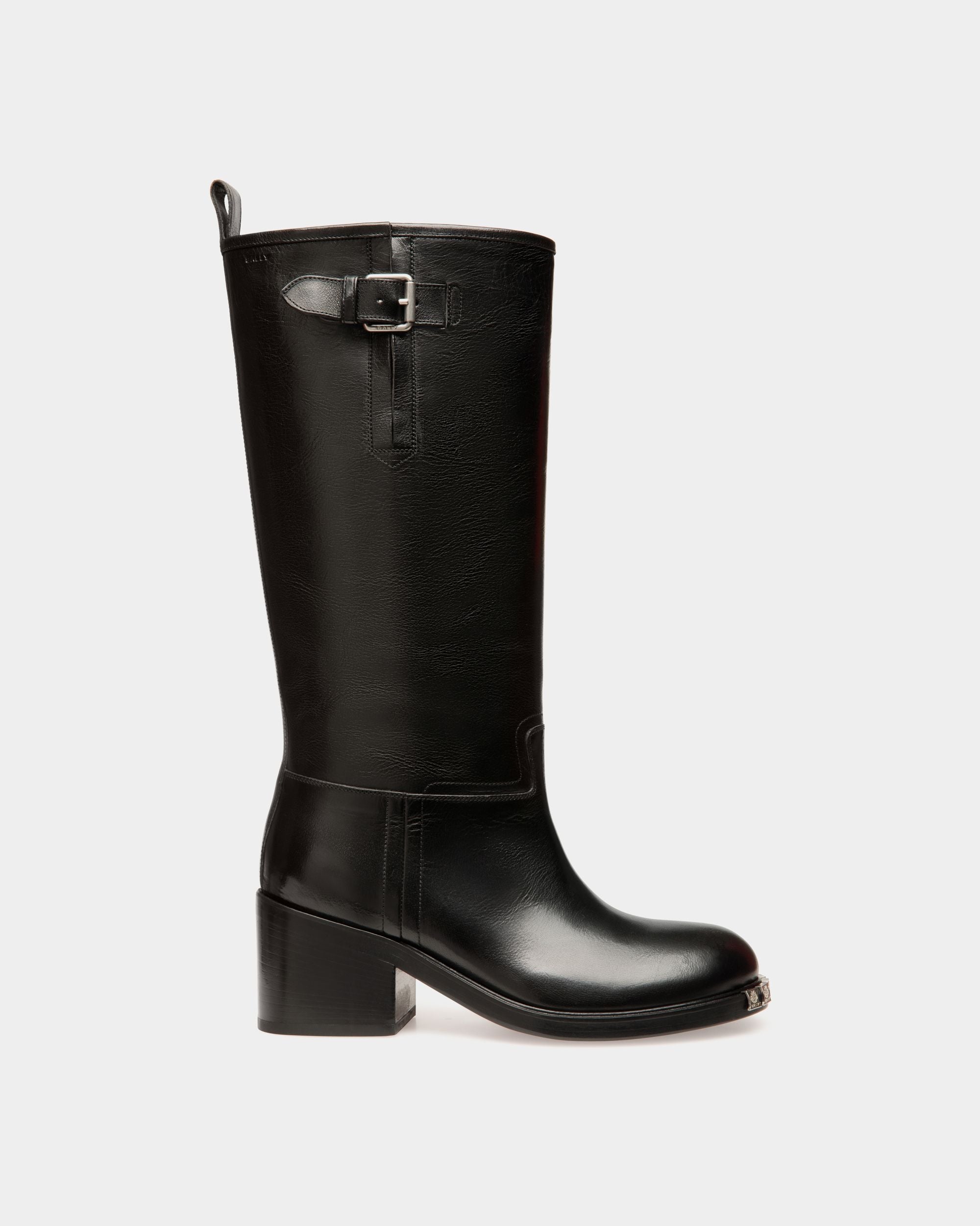 Bally Global - Botte Peggy En Cuir Noir - Noir