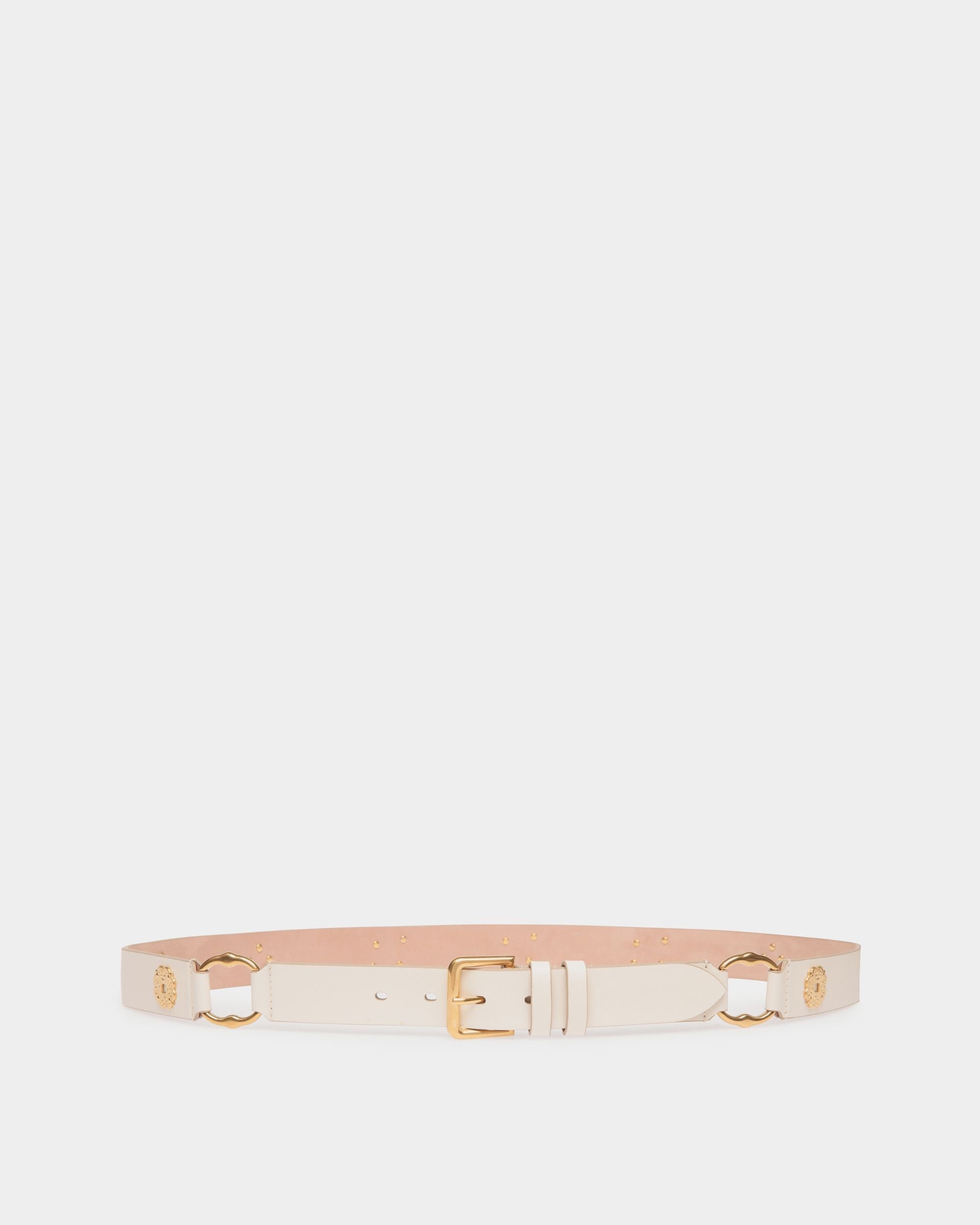 Bally Global - Ceinture Arkle 105 cm En Cuir Blanc - Blanc