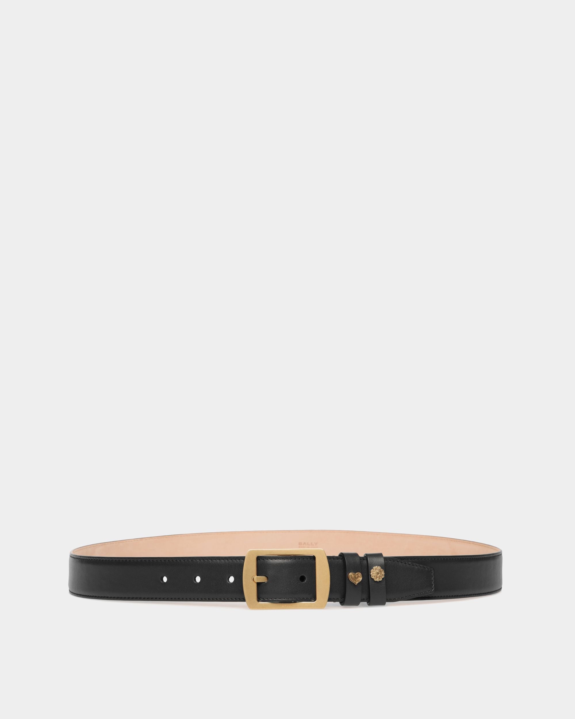 Bally Global - Cinturón Glen 30 Mm De Piel Negra - Negro