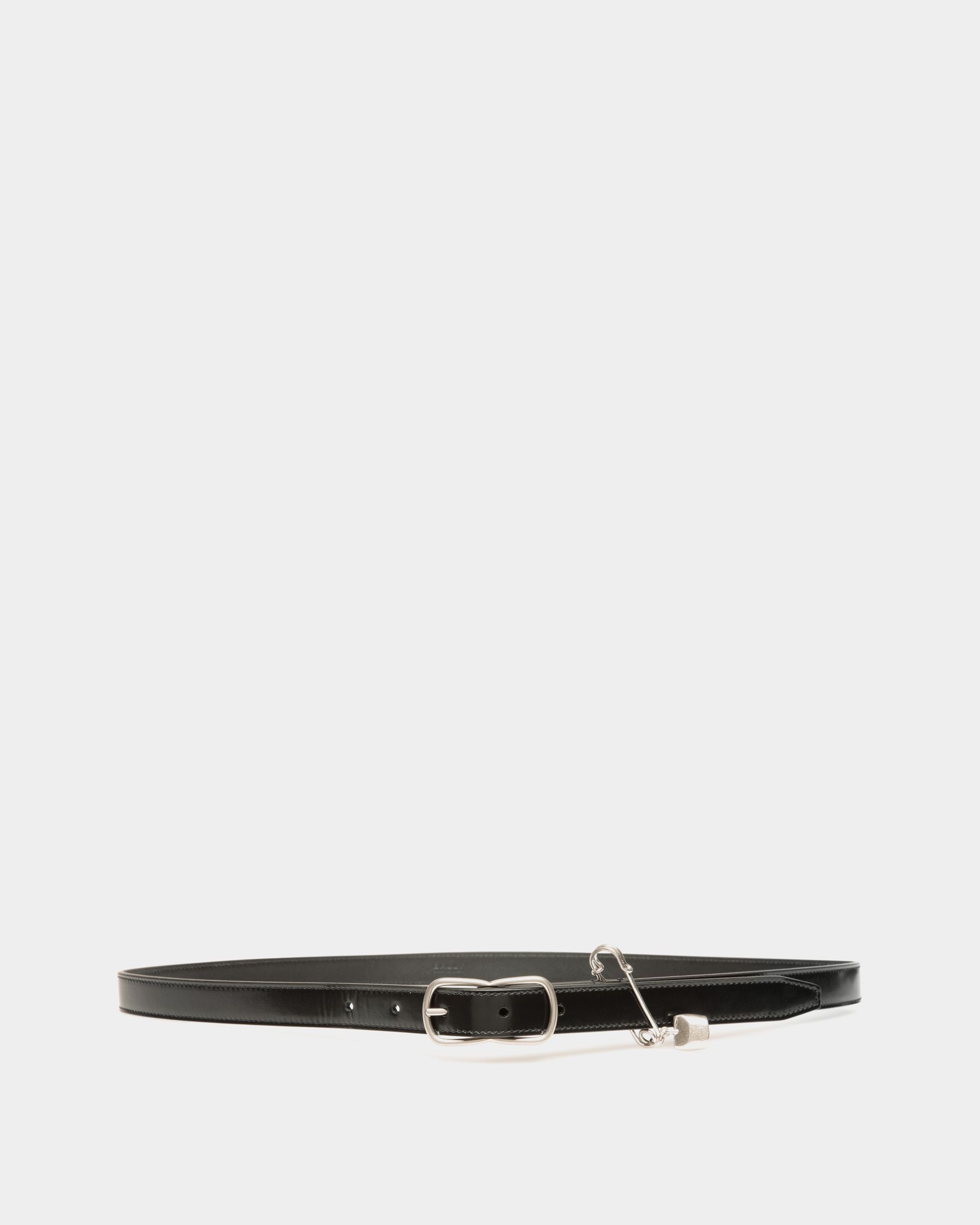 Bally Global - Loto 20 mm Belt In Black Brushed Leather - Black