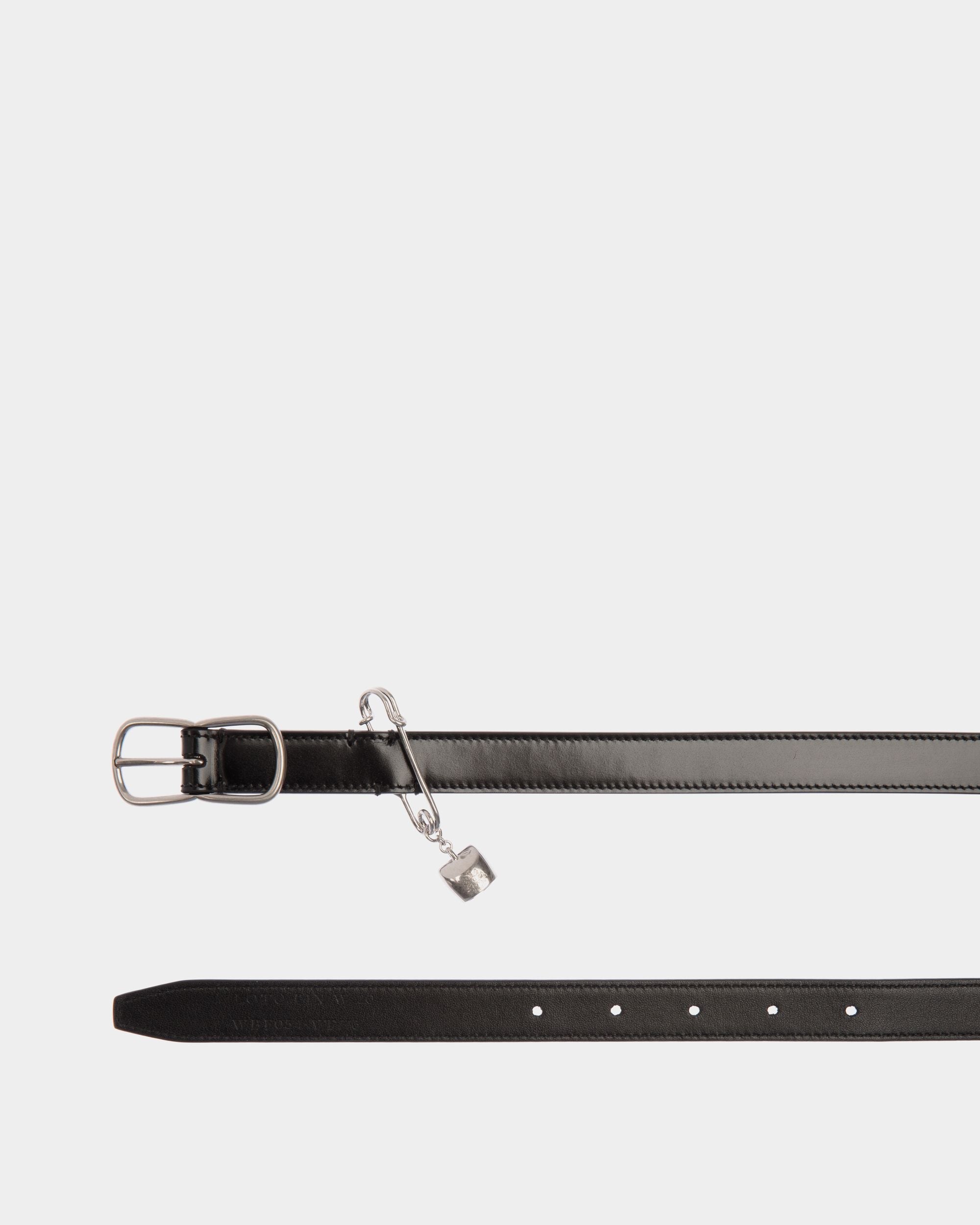 Bally Global - Loto 20 mm Belt In Black Brushed Leather - Black