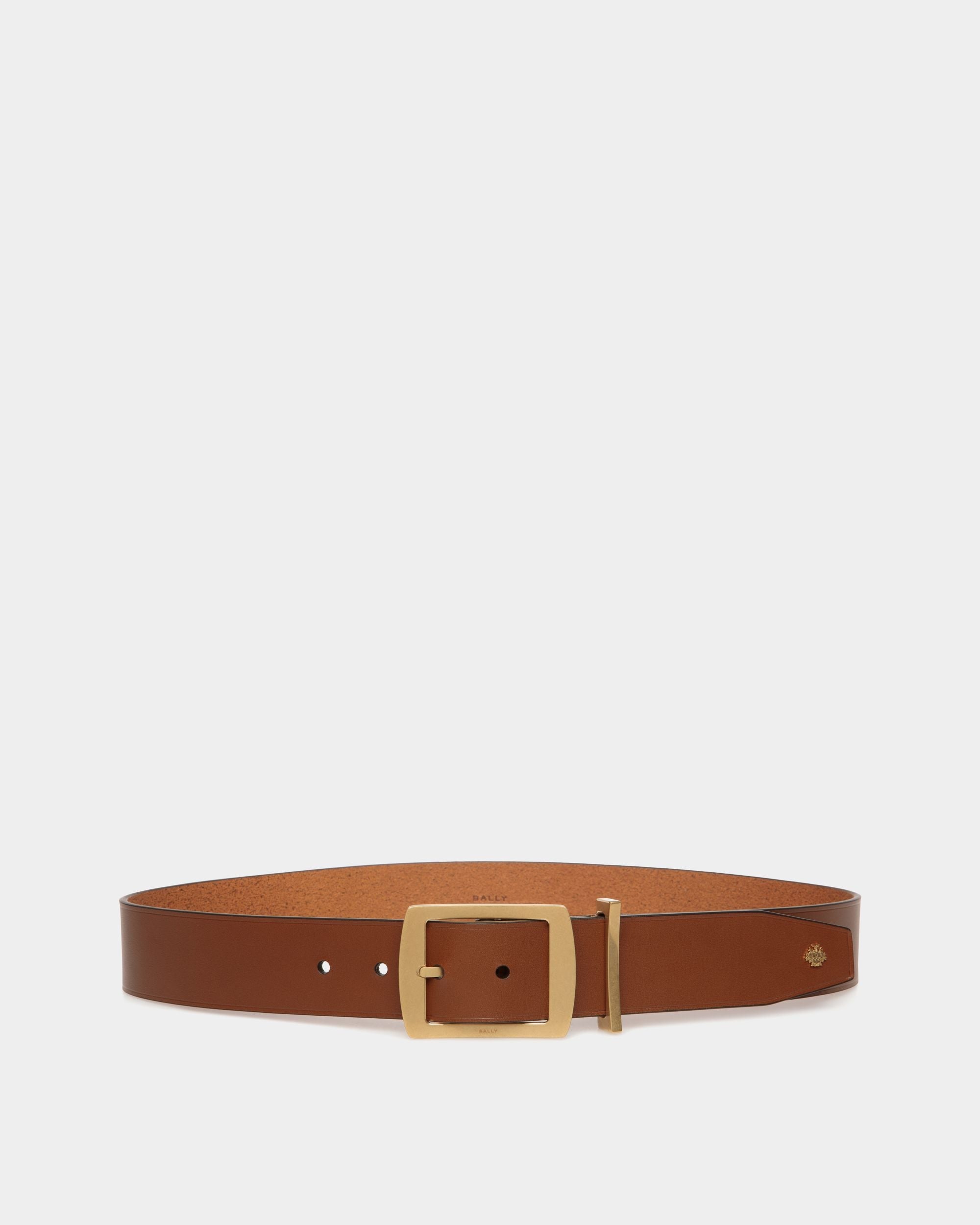 Bally Global - Cinturón Glen 40 Mm De Piel Marrón - Marrón
