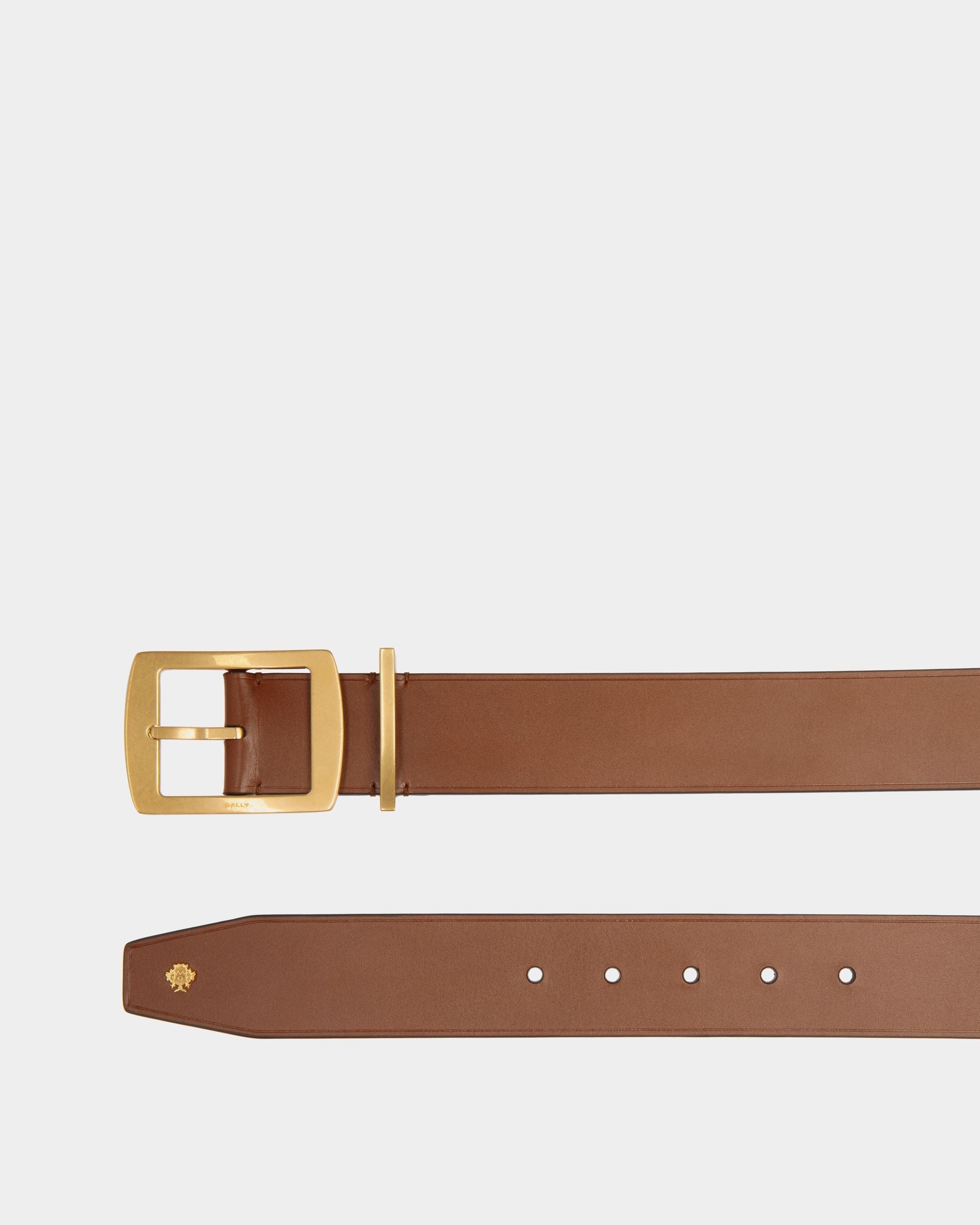 Bally Global - Cinturón Glen 40 Mm De Piel Marrón - Marrón