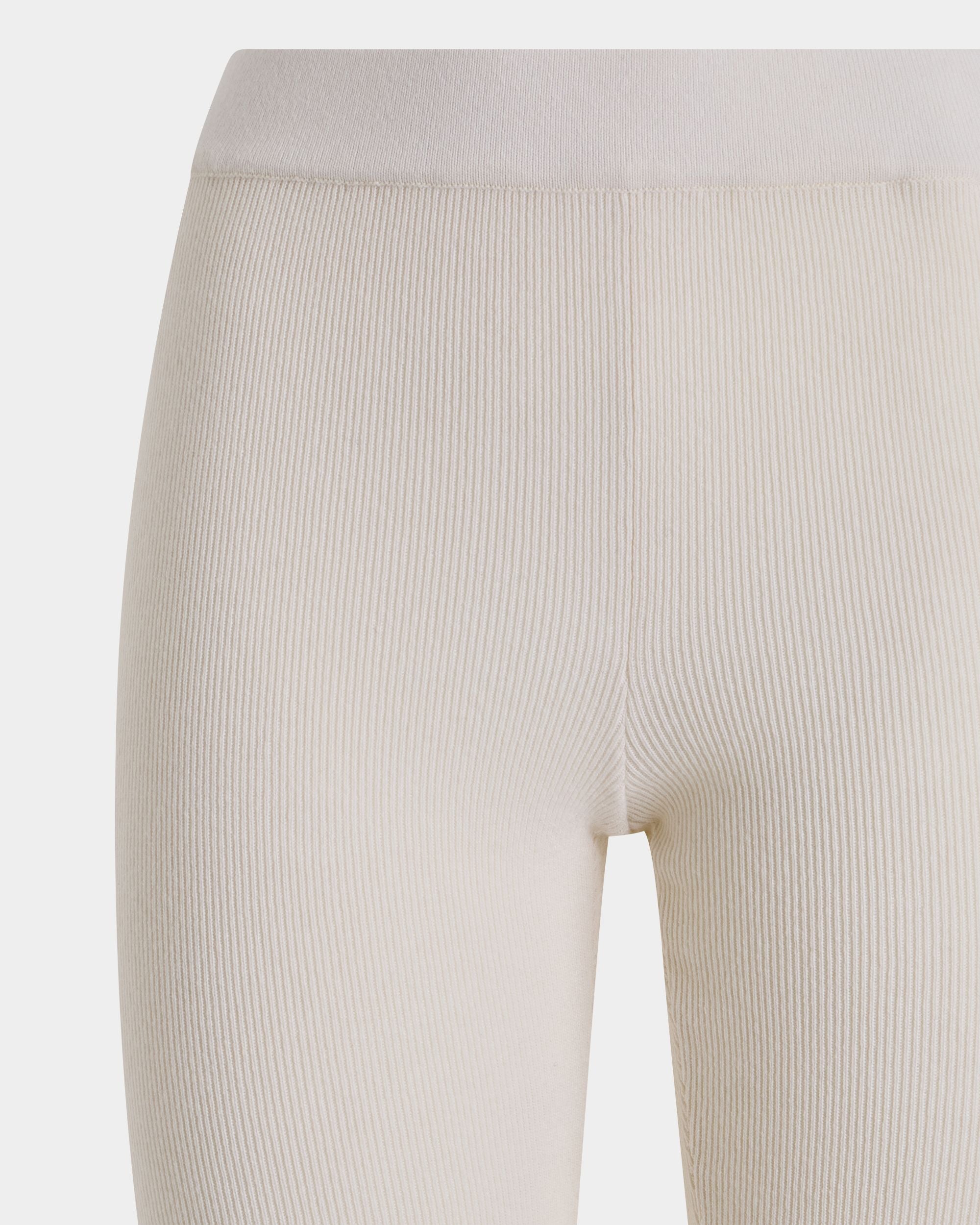 Bally Global - Pantalon Collection Curling En Cachemire Blanc - Blanc