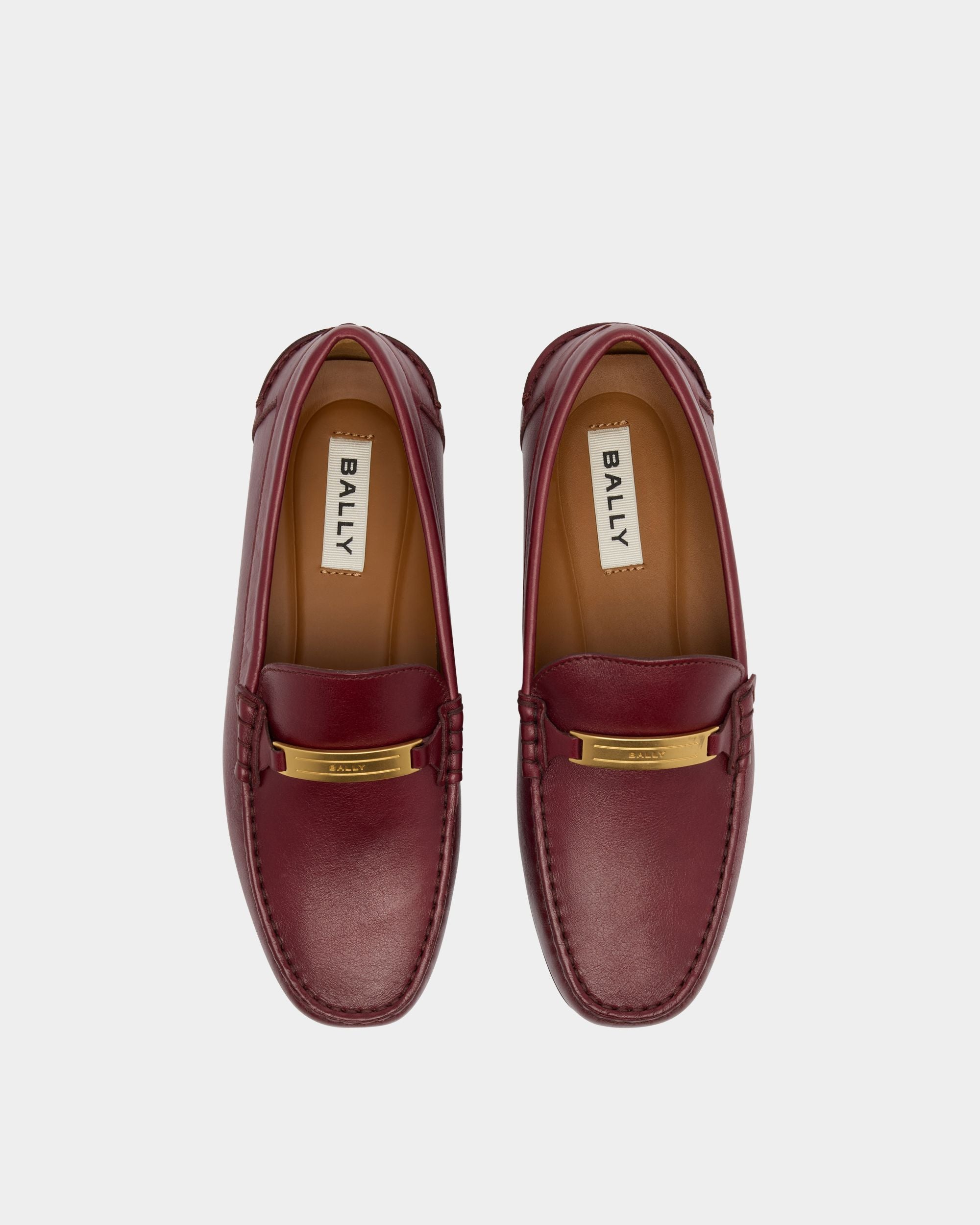 Bally Global - Clay Driver in Andorra Leather - Burgundy